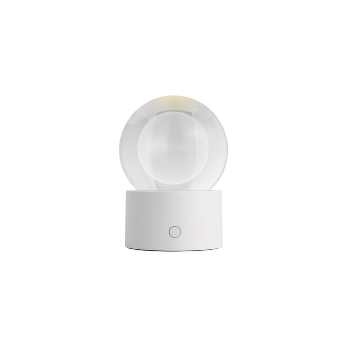 Mina LED Table Lamp in Matte White (Small).