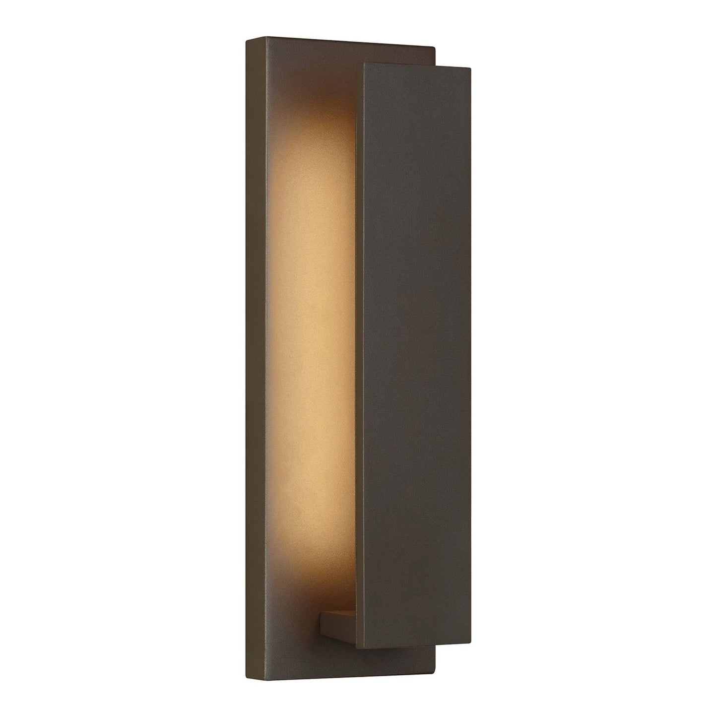 Nate Outdoor LED Wall Light in Bronze (Large).