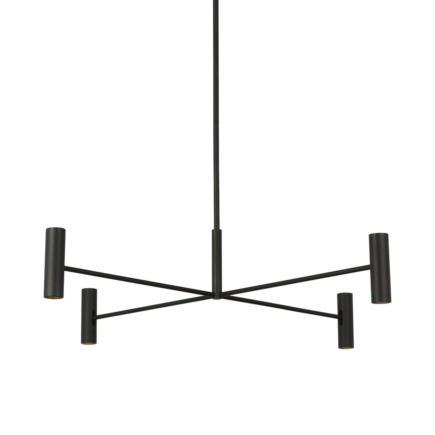 Ponte LED Chandelier in Nightshade Black.