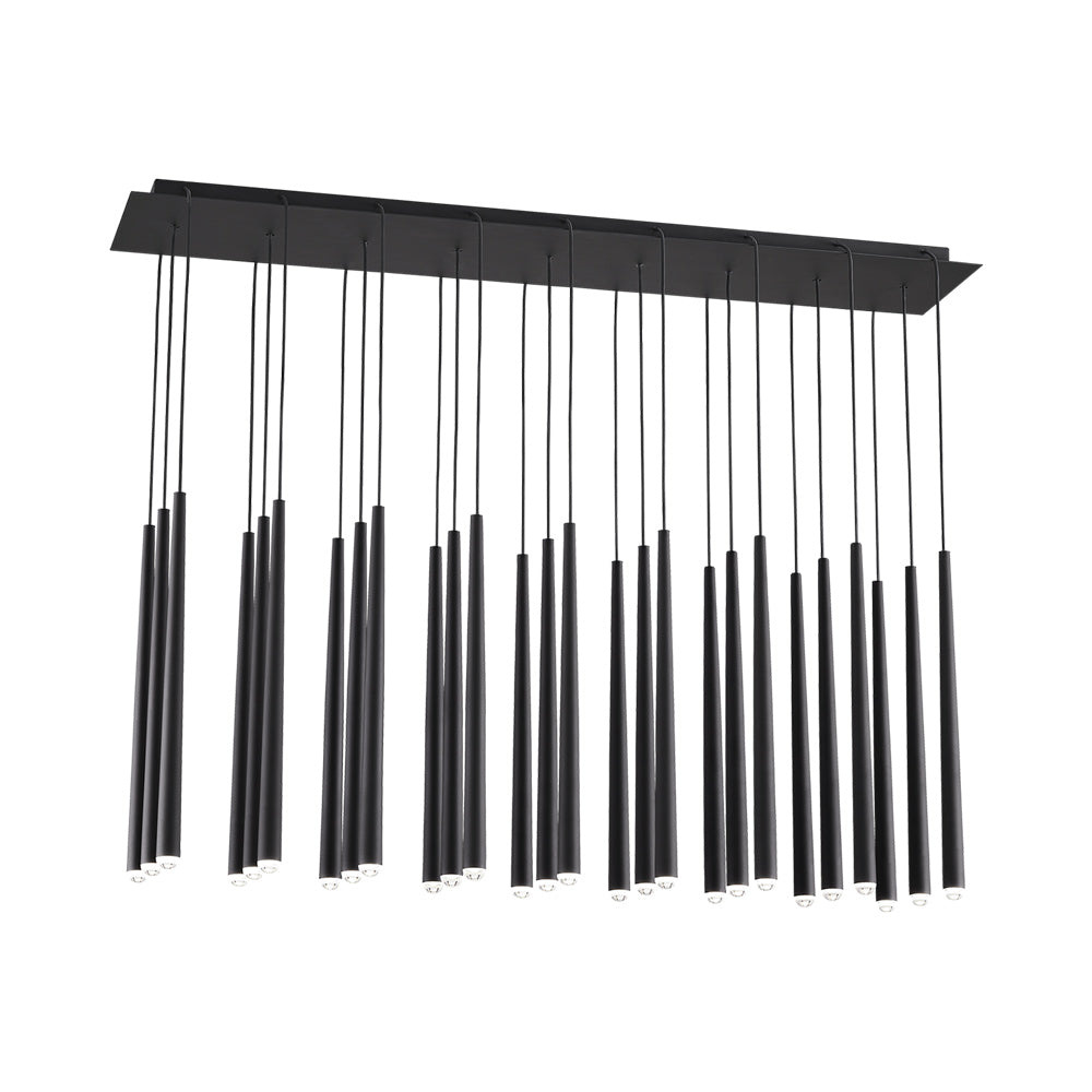 Pylon LED Chandelier in Nightshade Black (27-Light).
