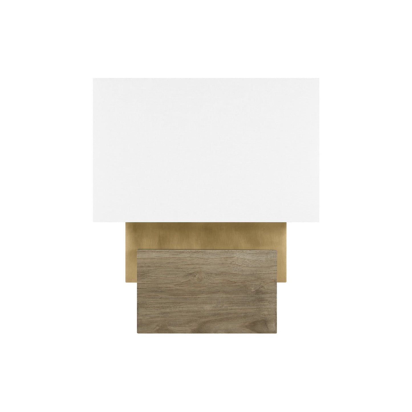 Slab Table Lamp in Natural Brass (Small).