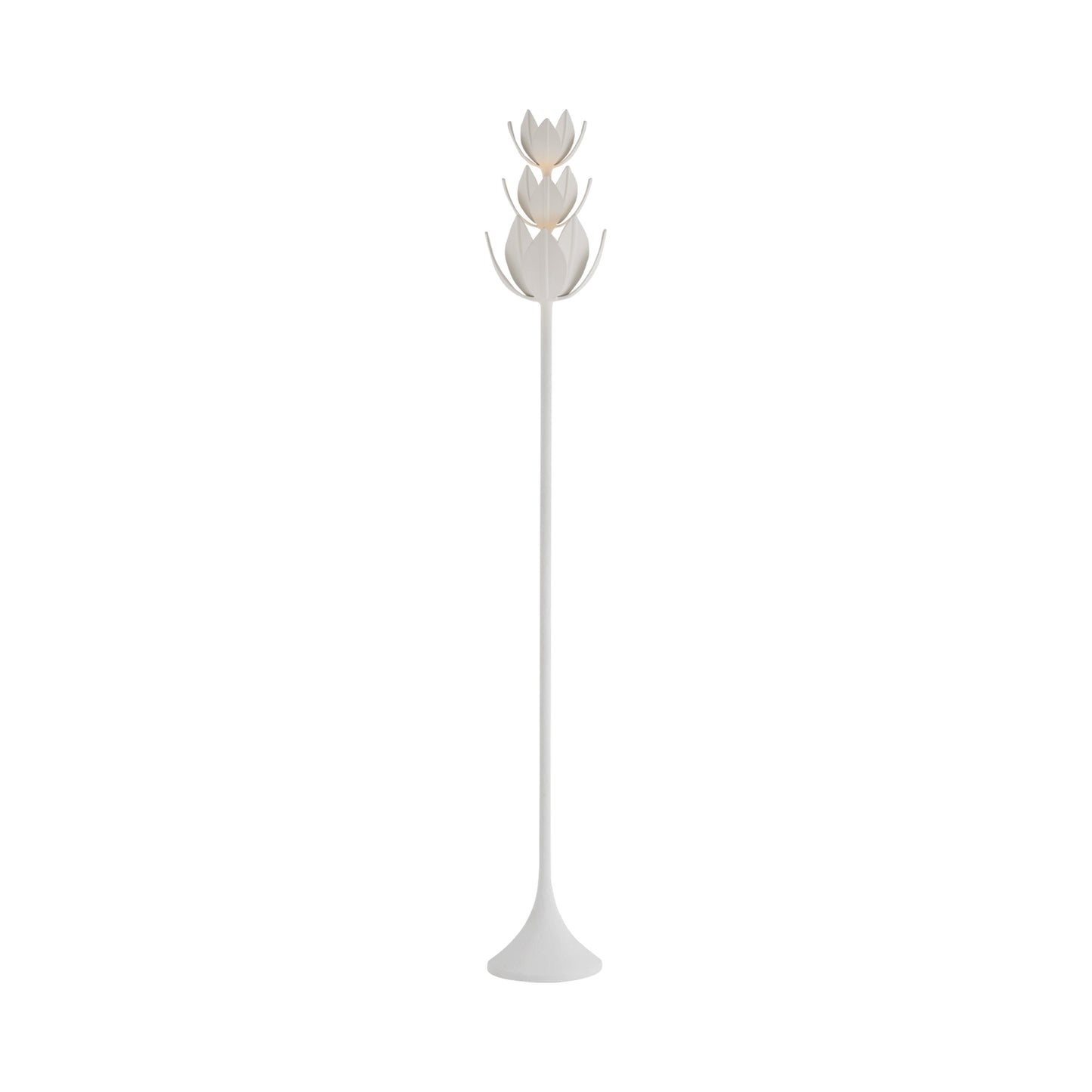 Alberto LED Floor Lamp in Plaster White.
