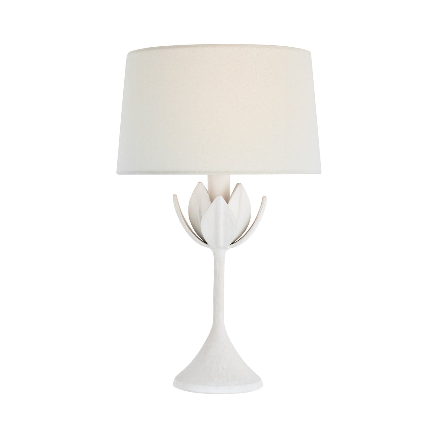 Alberto LED Table Lamp in Plaster White.