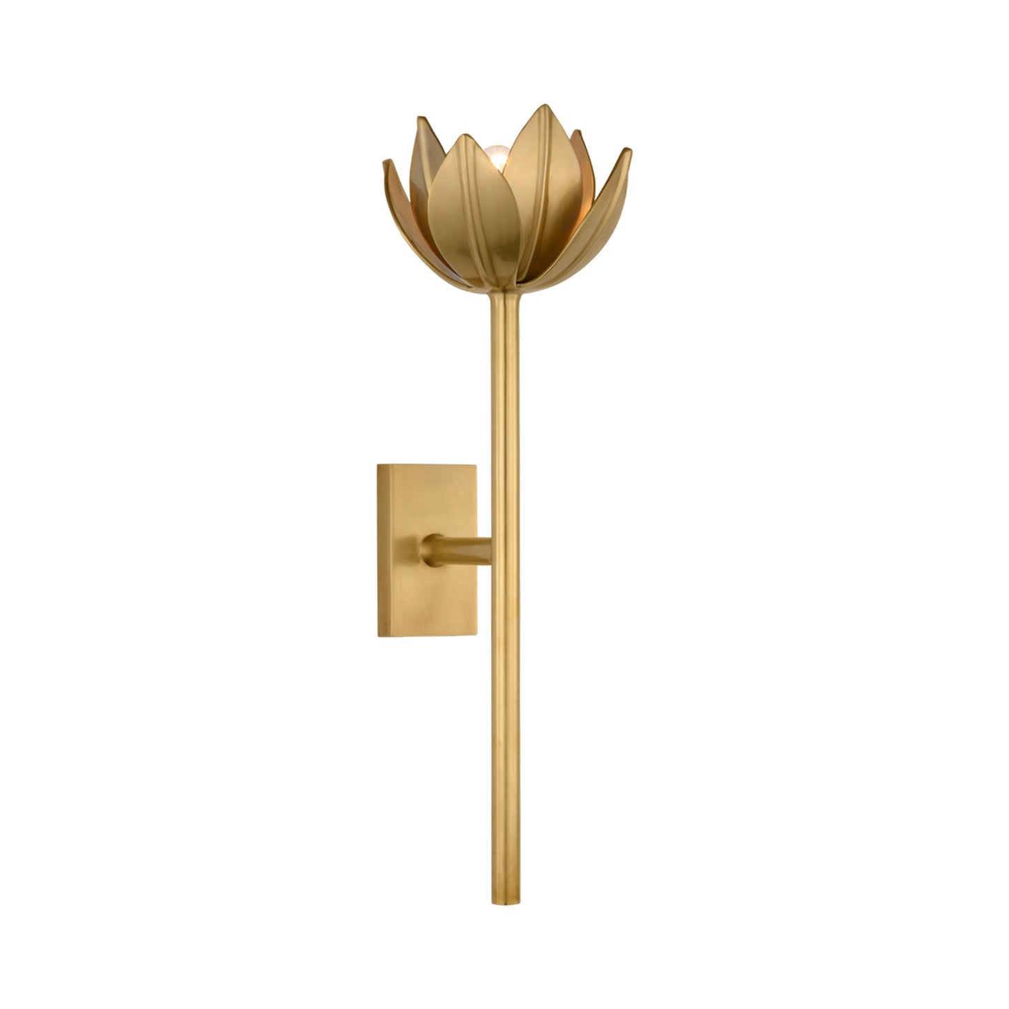 Alberto Wall Light in Antique-Burnished Brass (Medium).