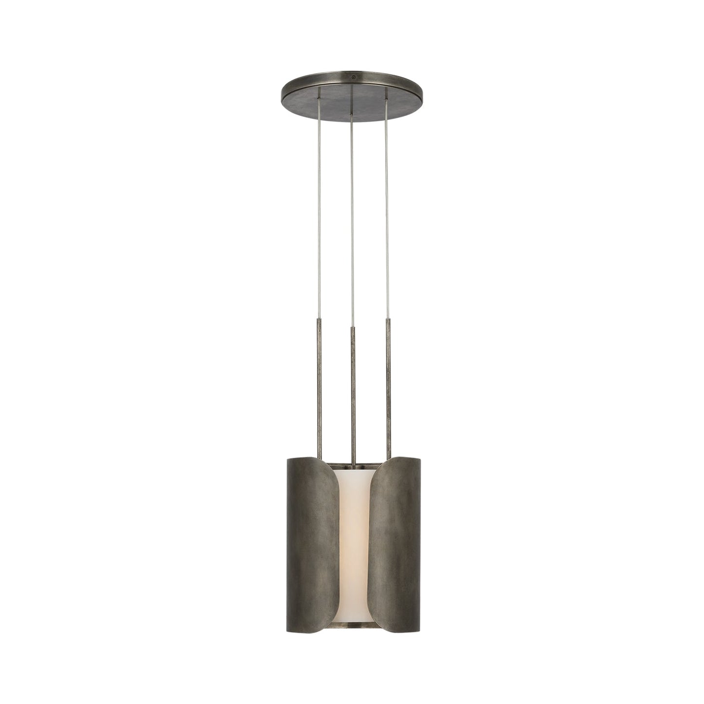 Armise LED Pendant Light in Mottled Pewter (Large).