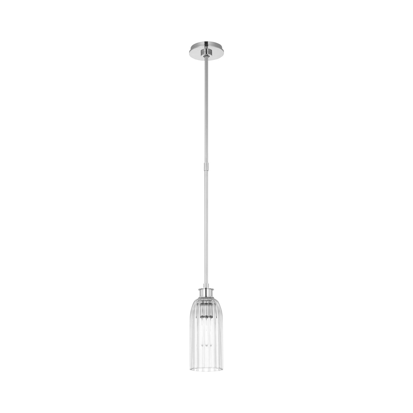 Asalea Pendant Light in Polished Nickel.