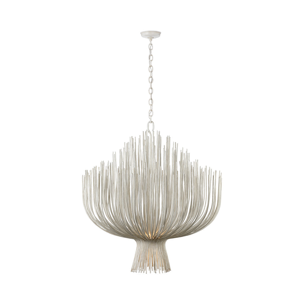 Astra LED Chandelier in Waxed Plaster (41.75-Inch).