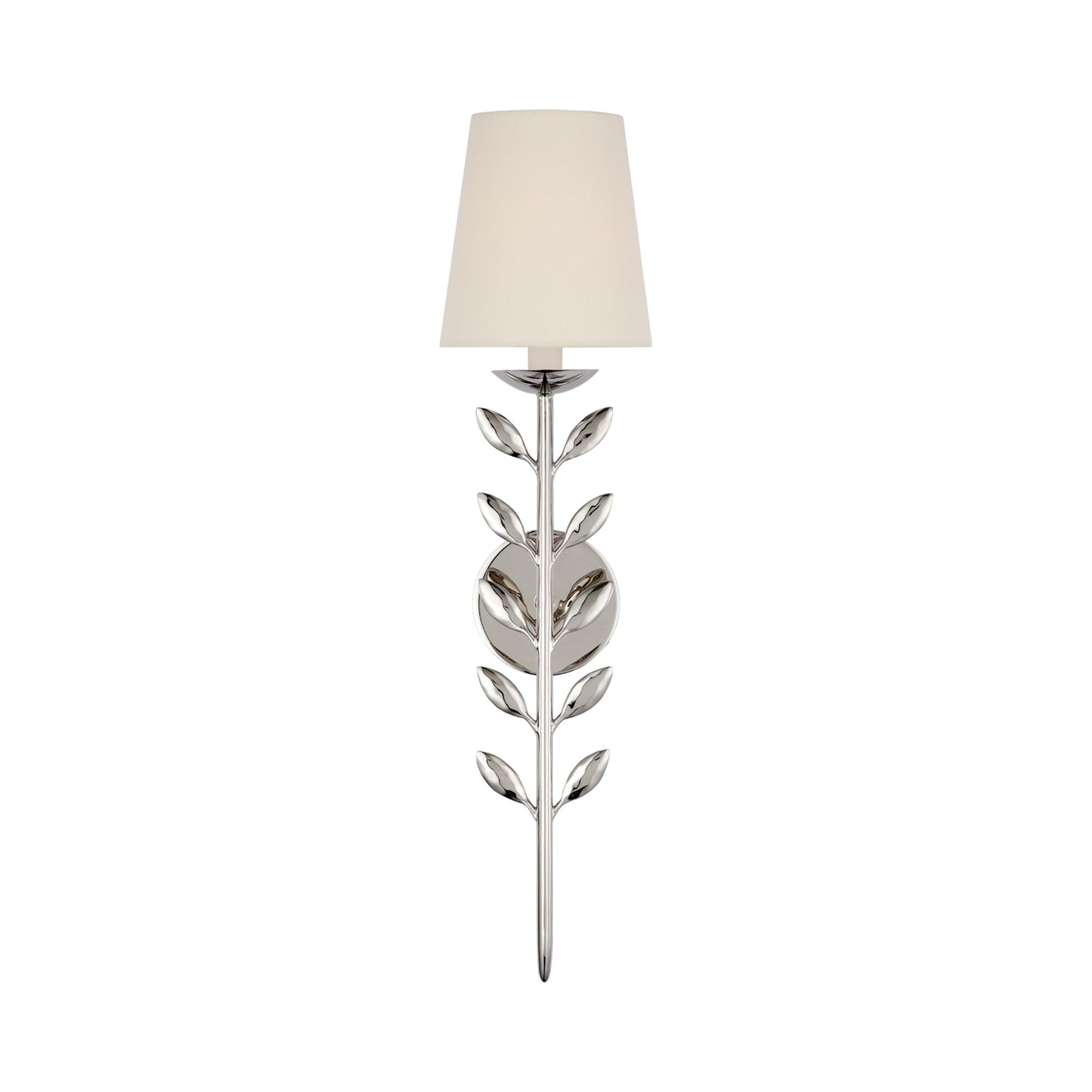 Avery Wall Light in Polished Nickel (26.25-Inch).