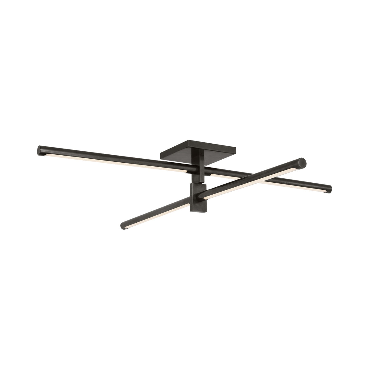 Axis LED Flush Mount Ceiling Light in Bronze.