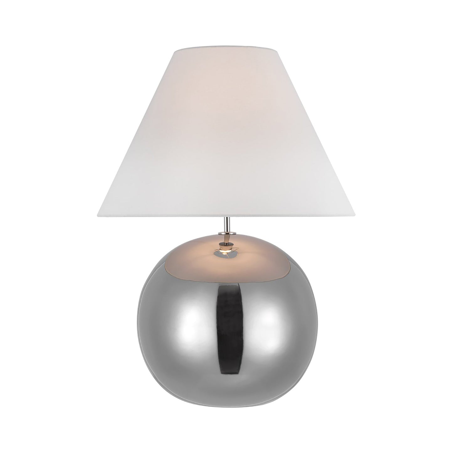 Brielle Table Lamp in Silver.