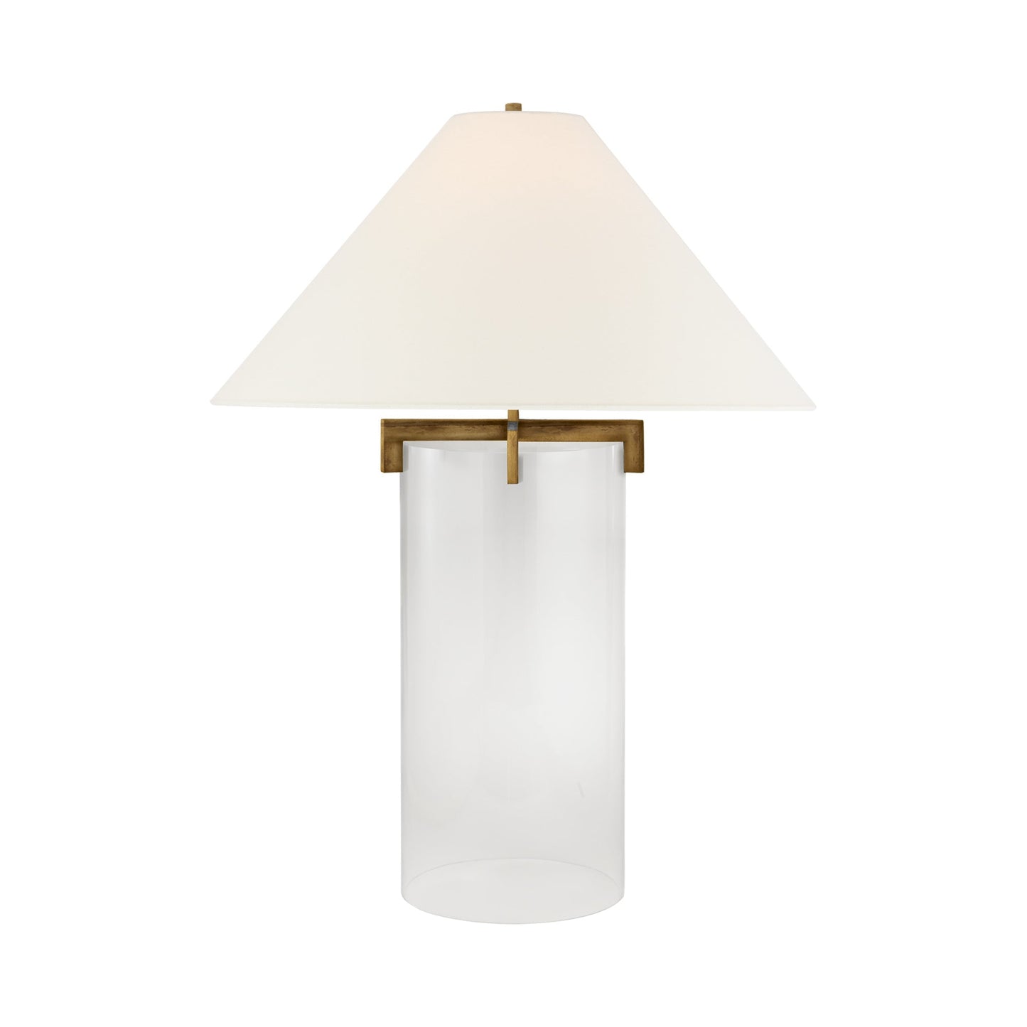Brooks Table Lamp in Gilded Iron.