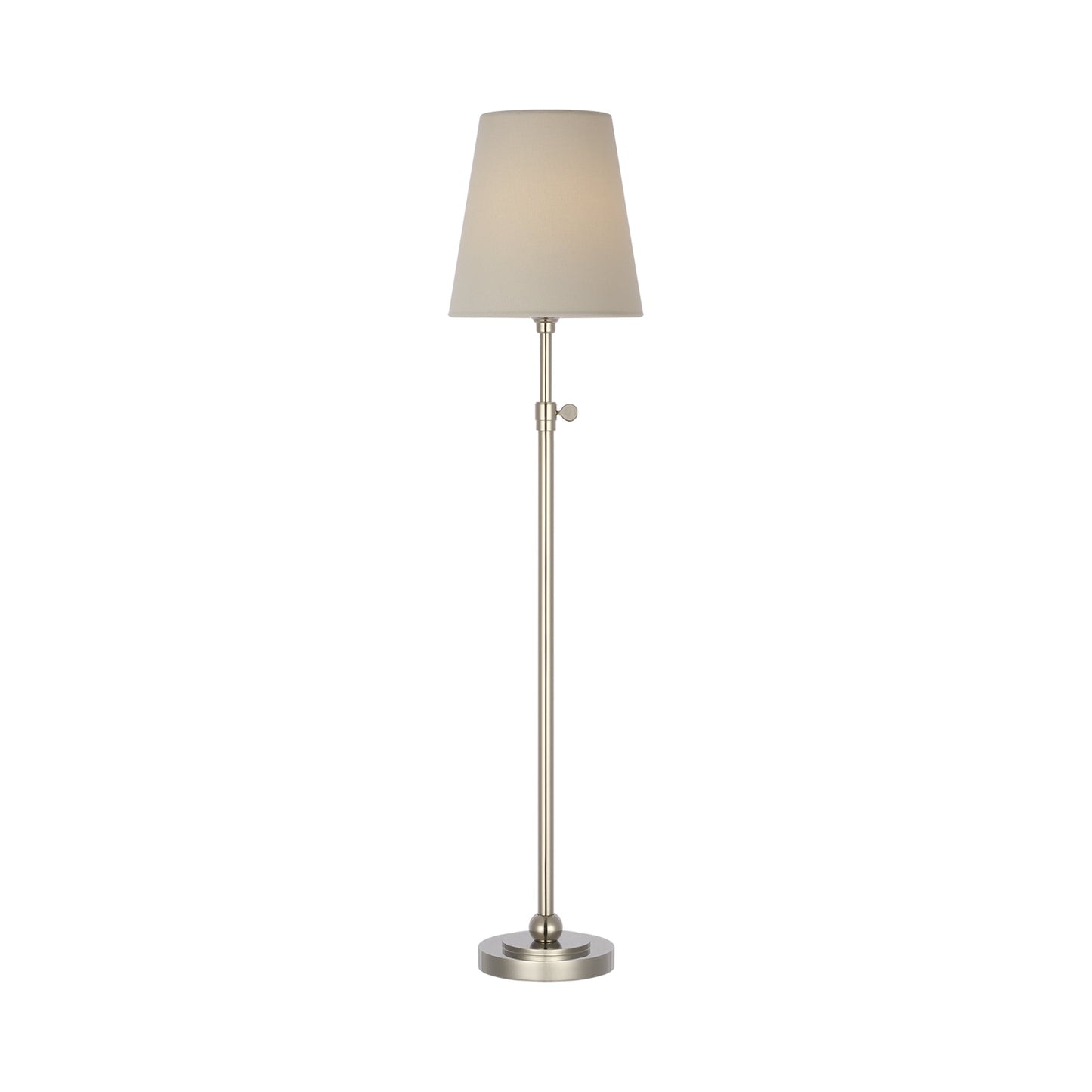 Bryant LED Rechargeable Table Lamp in Polished Nickel.