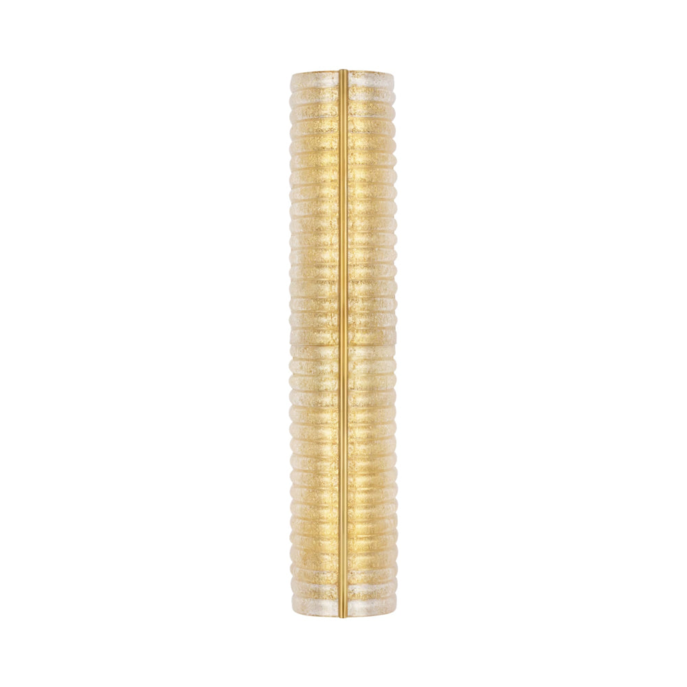Claude Wall Light in Gold Graniglia Glass (27-Inch).