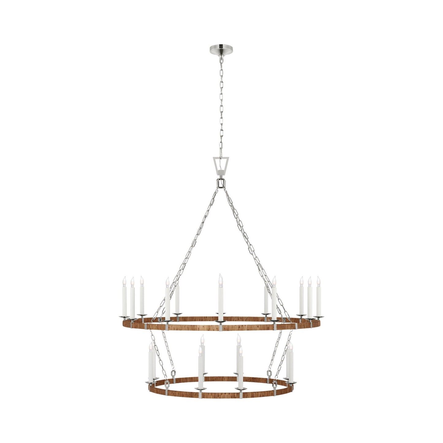 Darlana Chandelier in Polished Nickel (Extra Large).