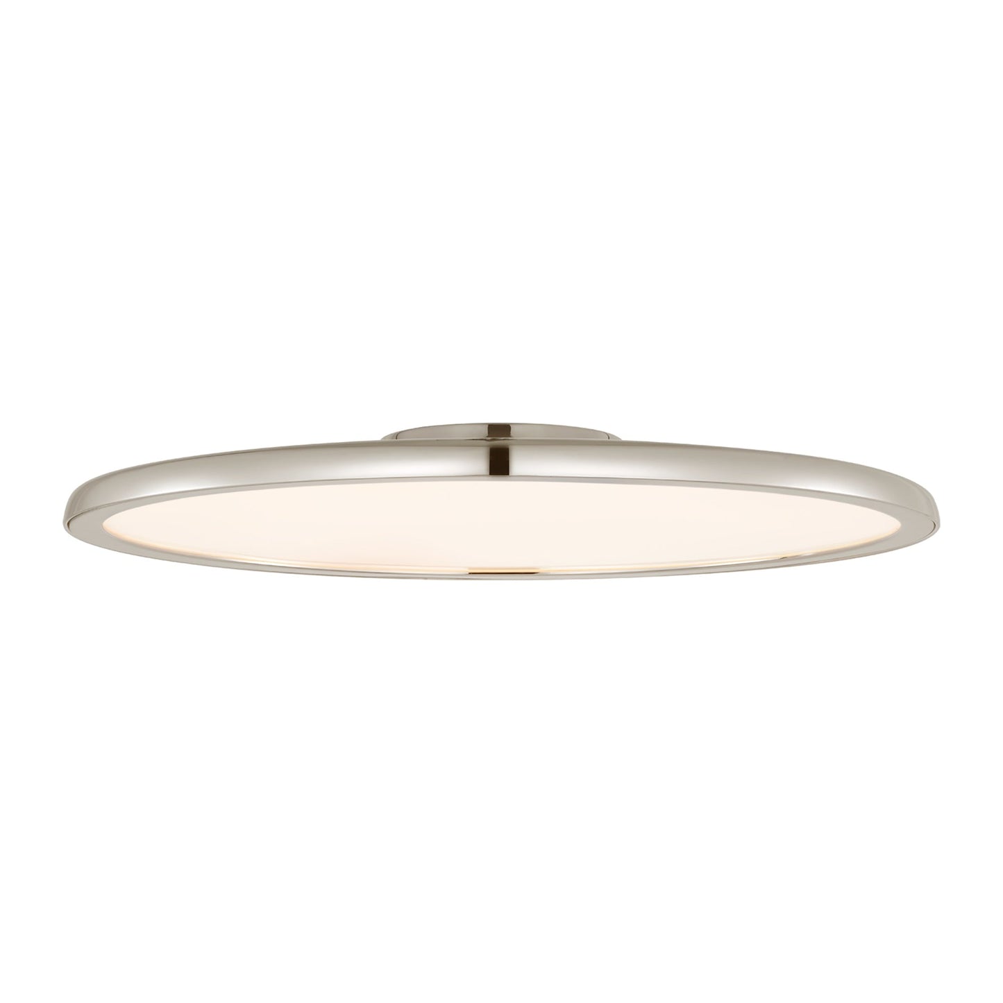 Dot LED Flush Mount Ceiling Light in Polished Nickel (Large).