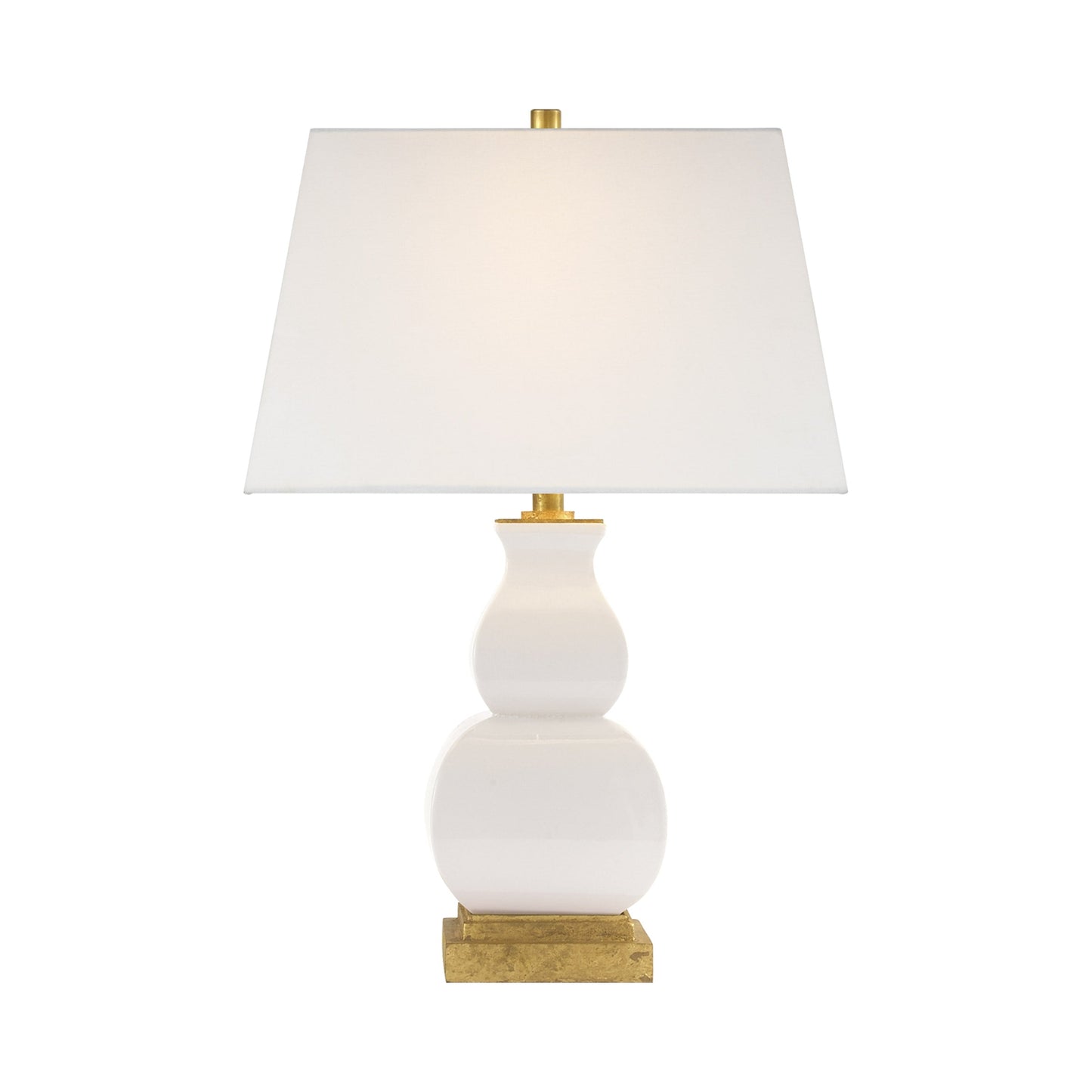 Fang Table Lamp in Ivory Crackle Ceramic.