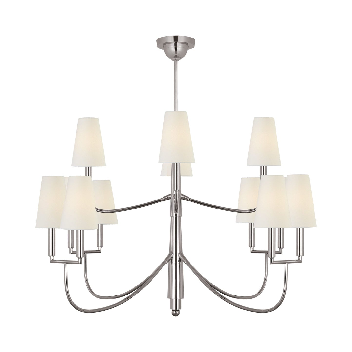 Farlane Chandelier in Polished Nickel (Large).