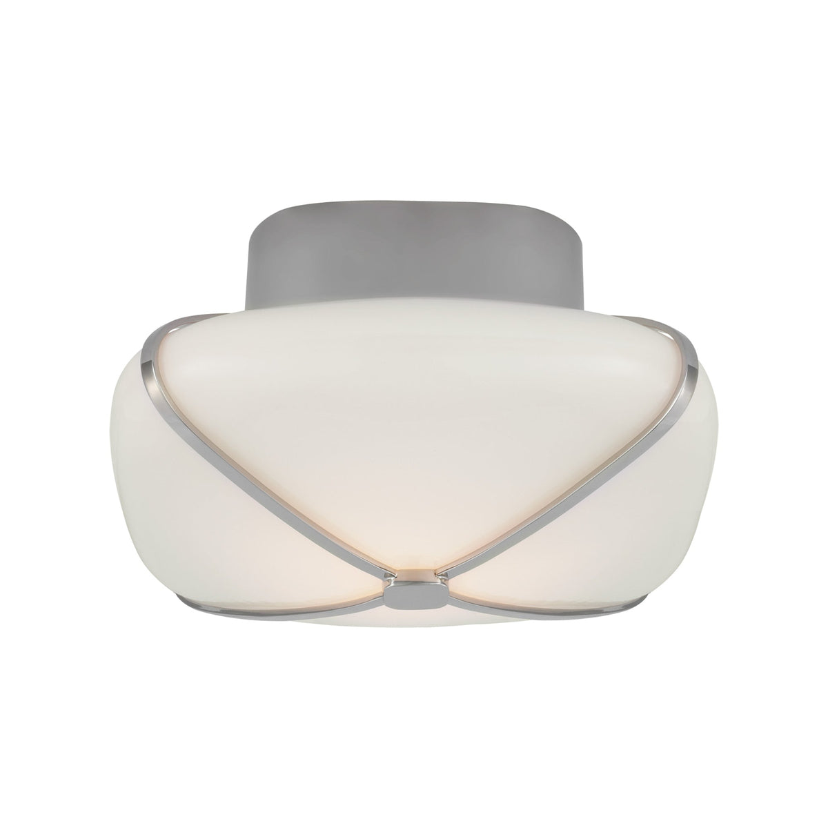 Fondant LED Flush Mount Ceiling Light in Polished Nickel (7.75-Inch).
