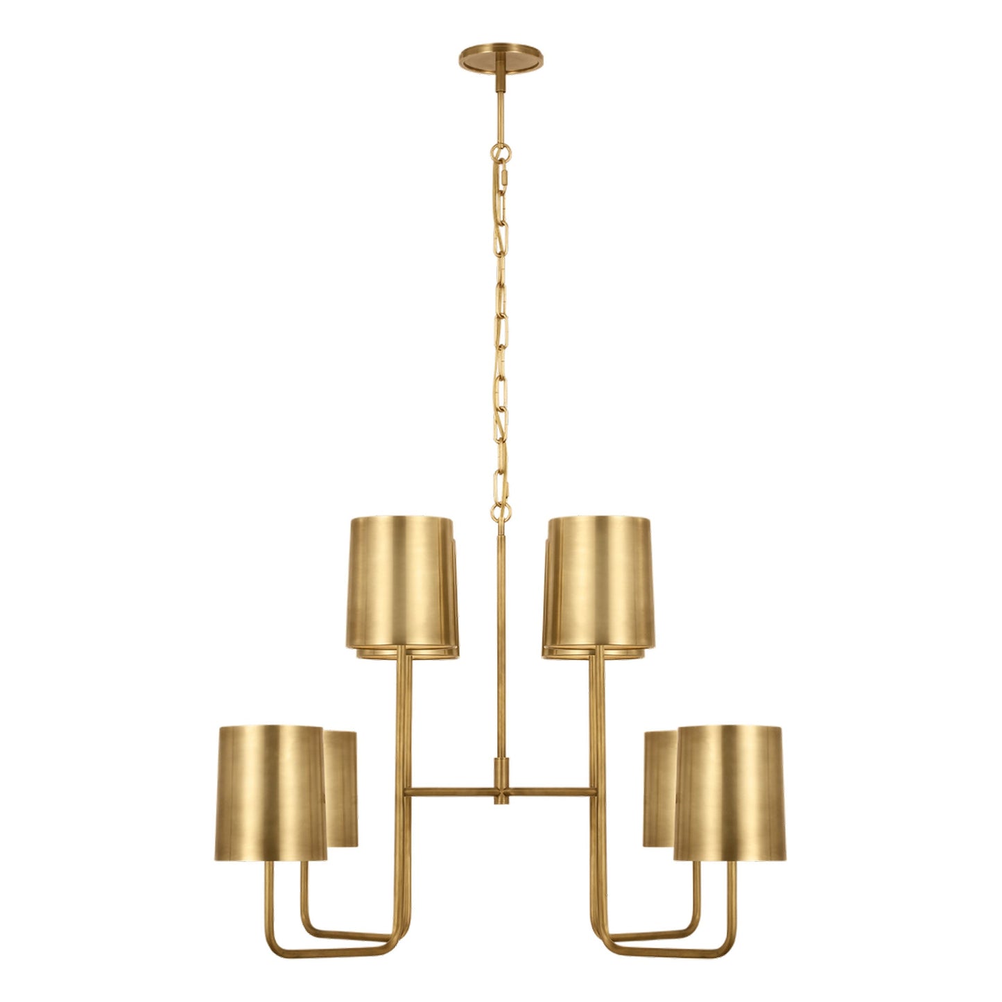 Go Lightly Chandelier in Soft Brass/Soft Brass (Extra Large).