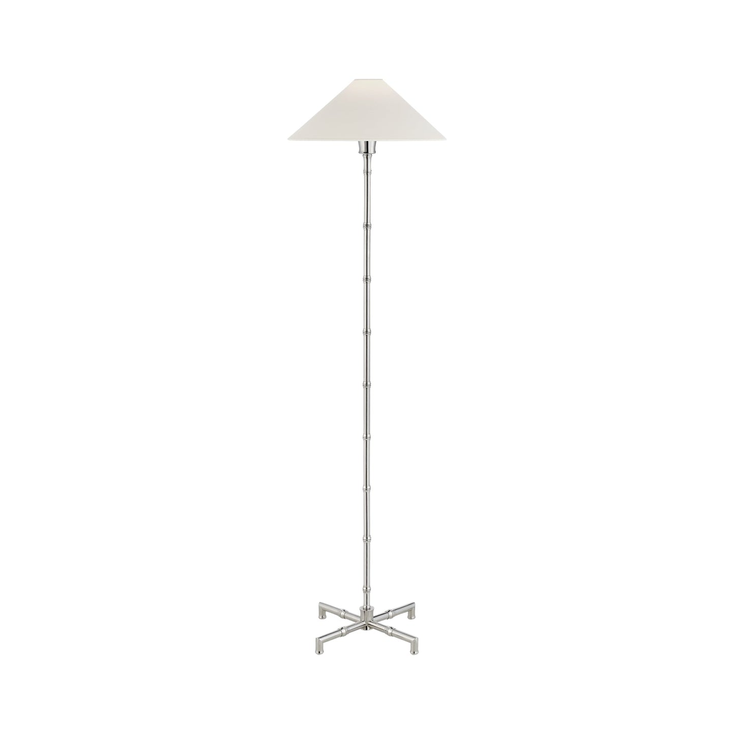 Grenol Floor Lamp in Polished Nickel.