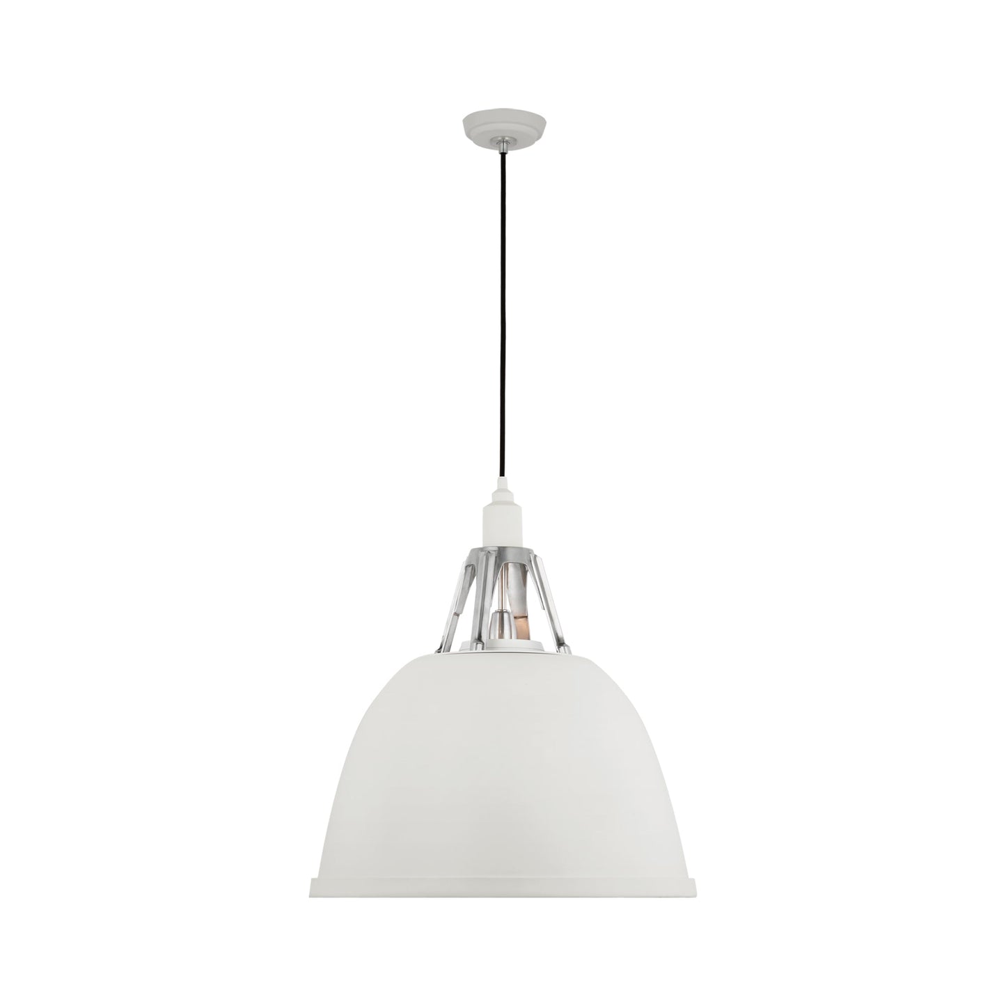 Gunner Pendant Light in White (22-Inch).
