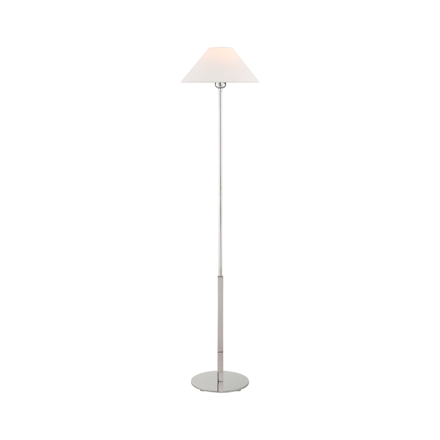 Hackney Floor Lamp in Polished Nickel (Cordless).