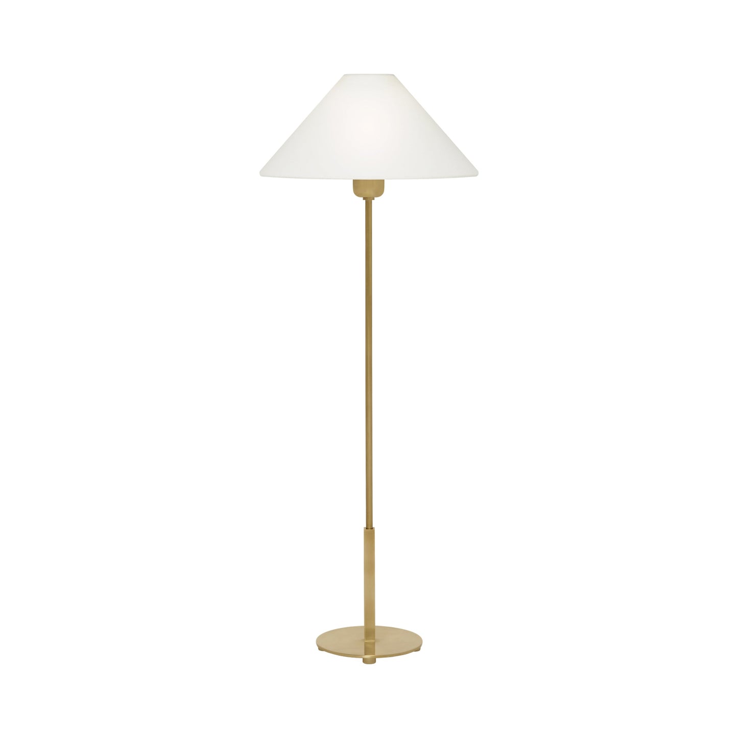 Hackney Table Lamp in Hand-Rubbed Antique Brass (31.75-Inch).