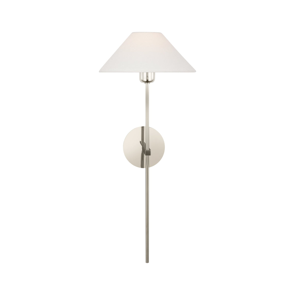 Hackney Tail Wall Light in Polished Nickel (1-Light).
