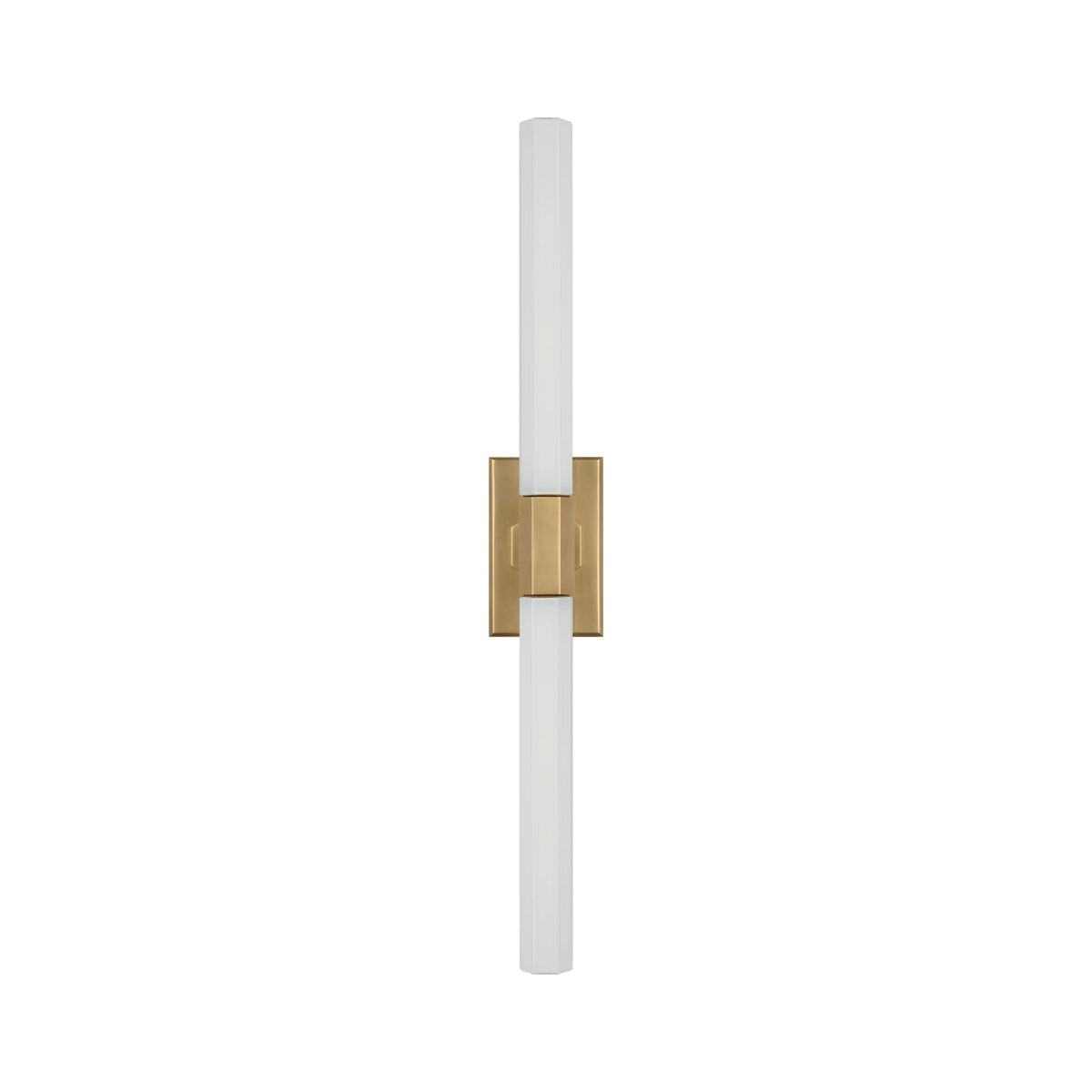 Hawthorne LED Bath Wall Light in Antique-Burnished Brass (2-Light).