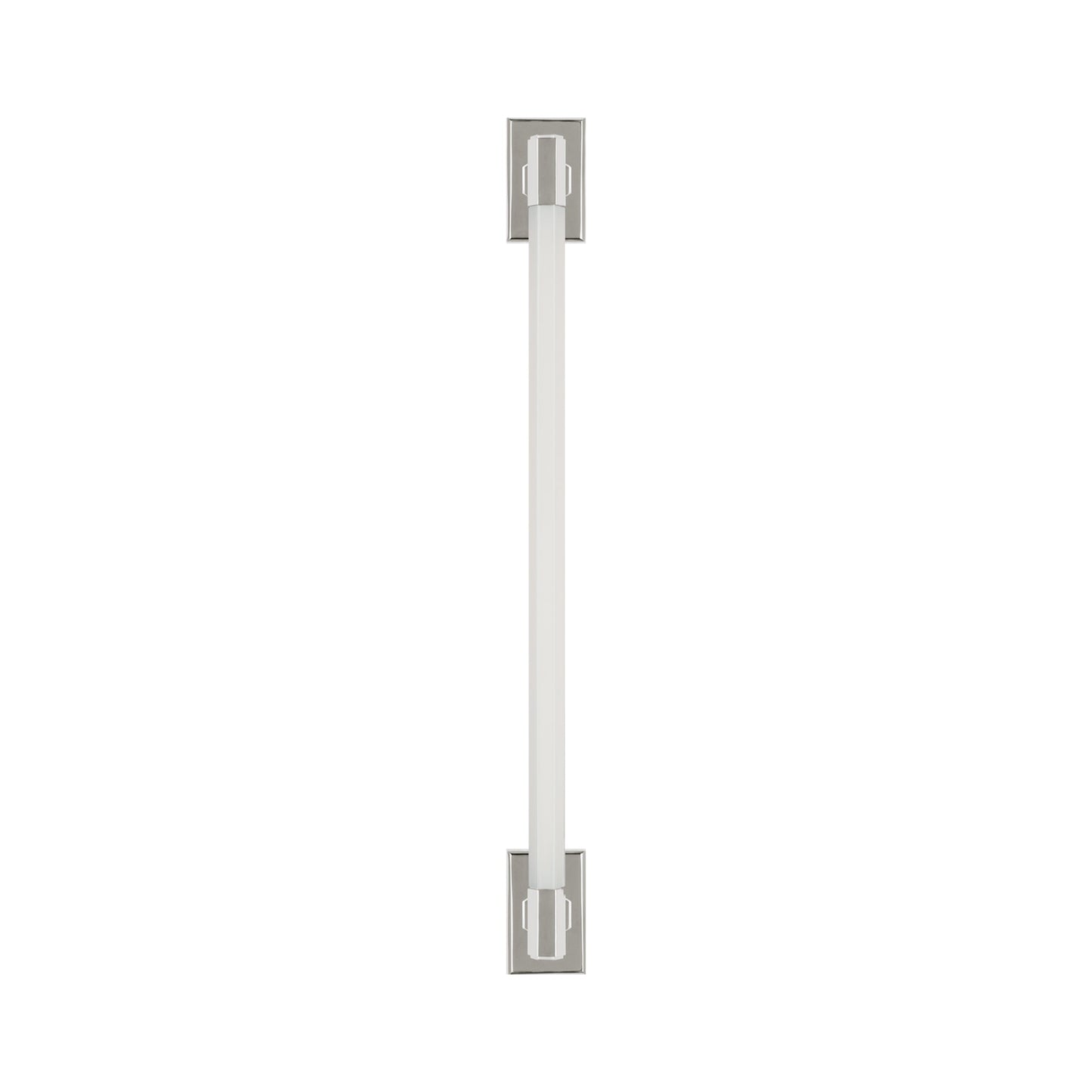 Hawthorne LED Linear Bath Wall Light in Polished Nickel.