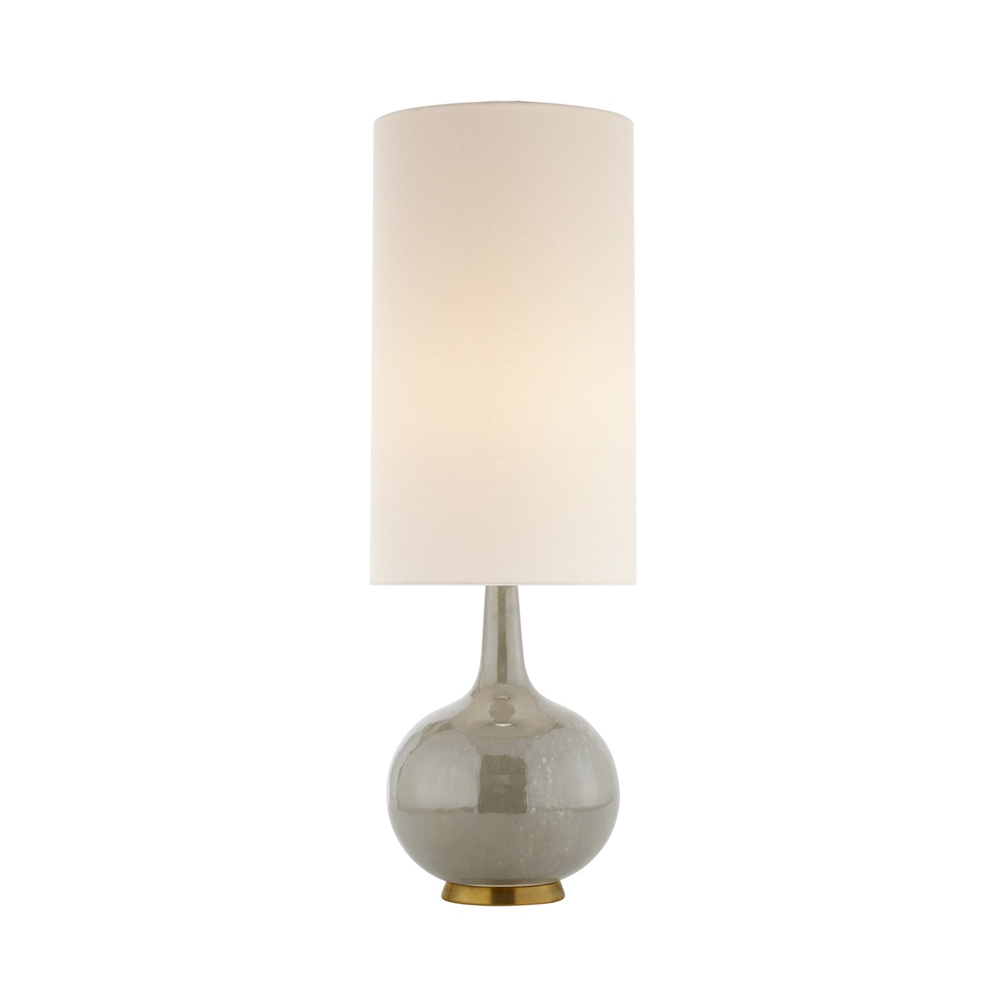Hunlen LED Rechargeable Table Lamp in Shellish Gray Cordless.
