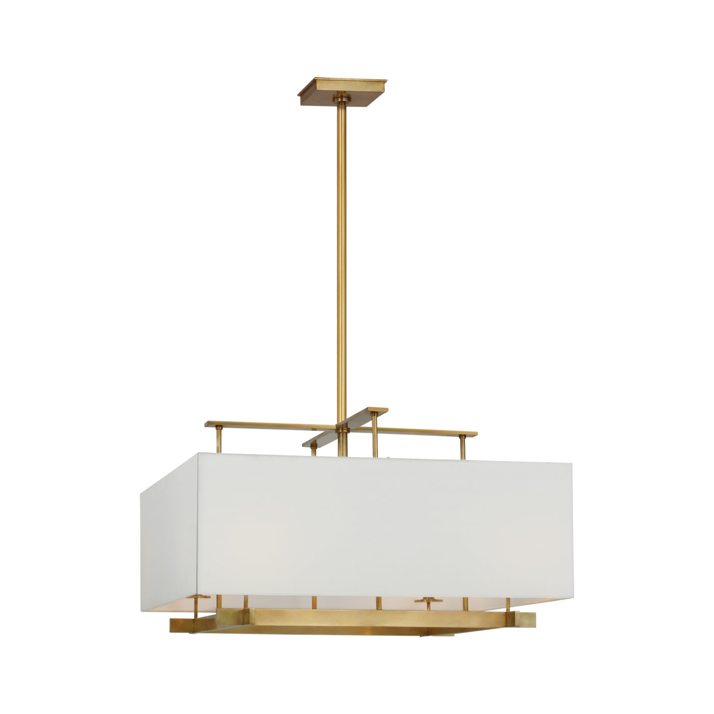 Jase Pendant Light in Antique Brass.