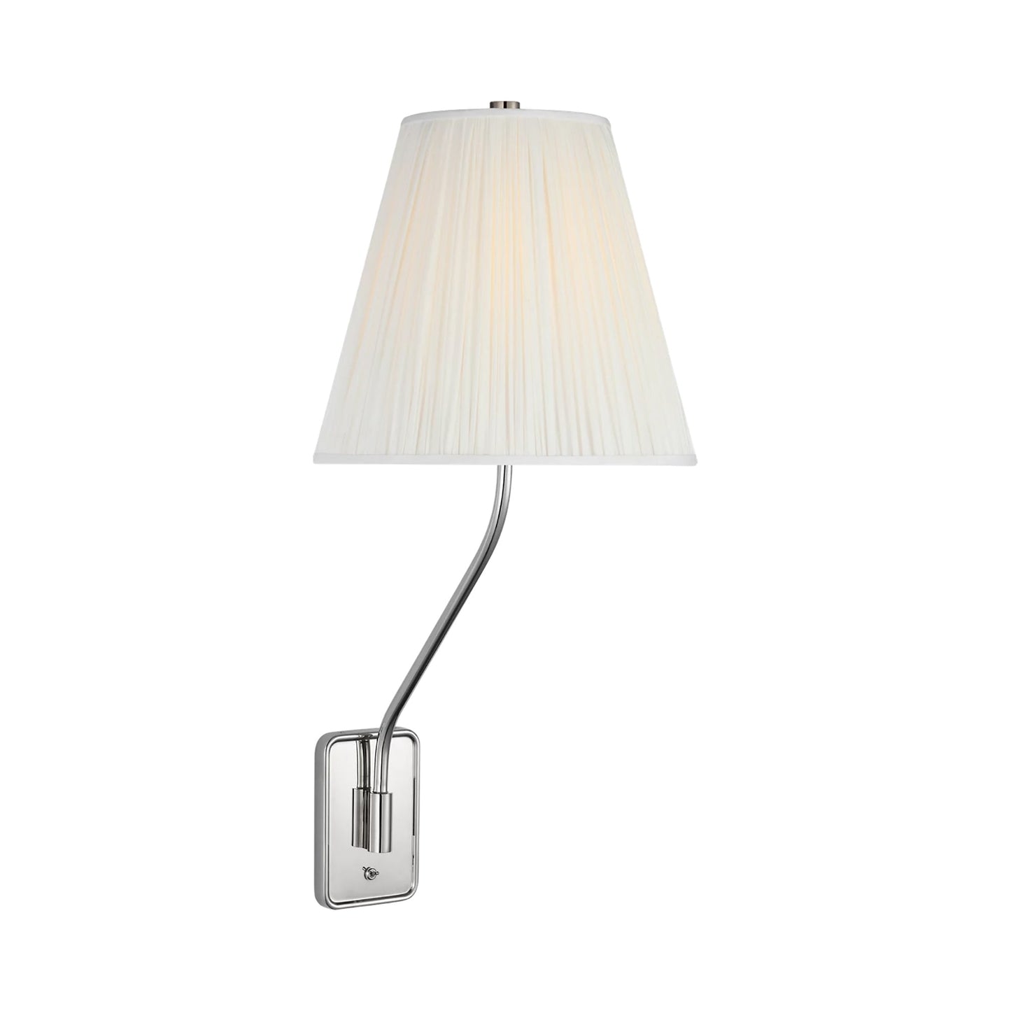 Knox Single Wall Light in Polished Nickel (25.75-Inch).