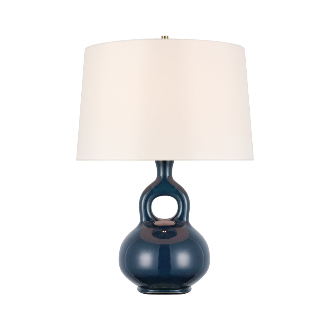 Lamu Table Lamp in Mixed Blue Brown.