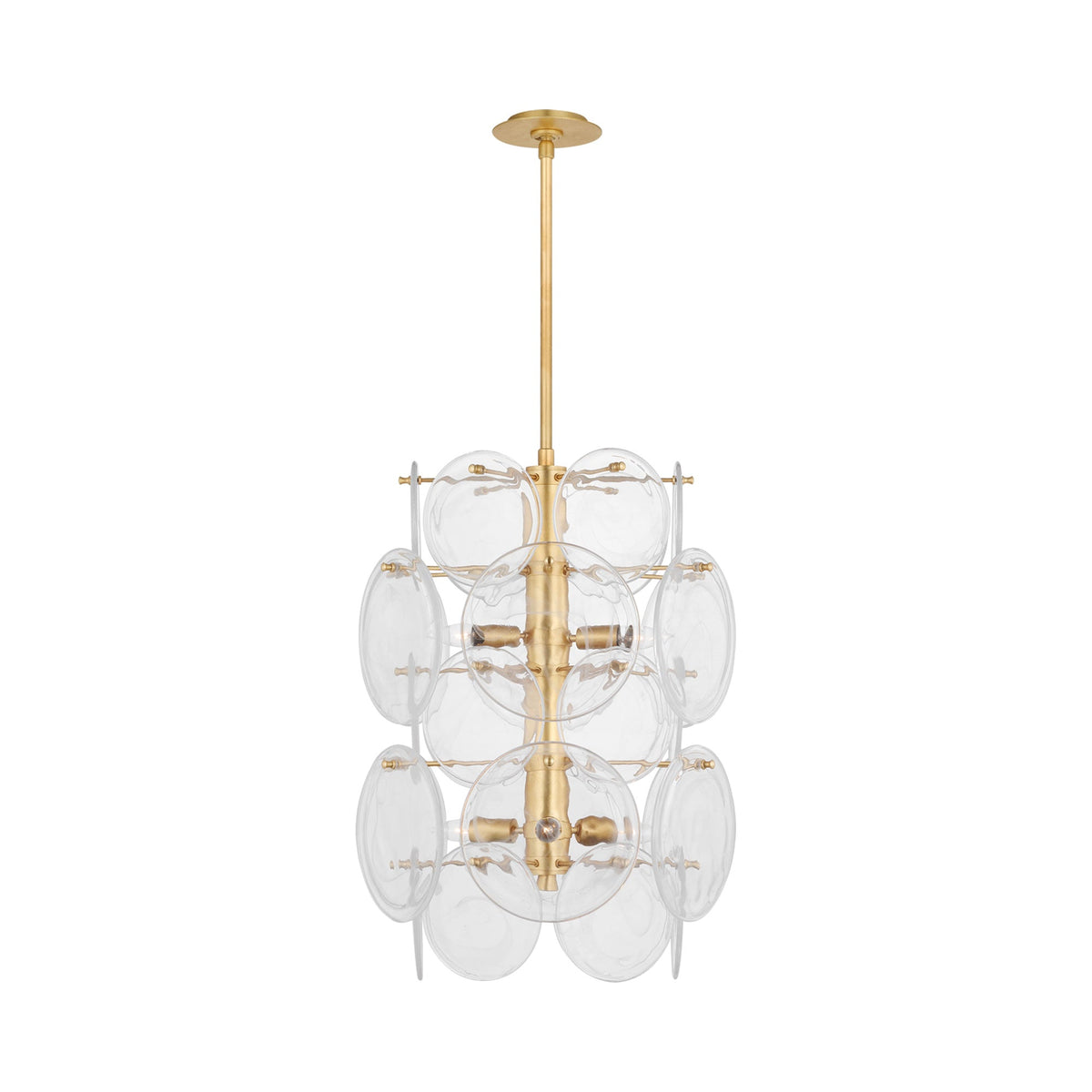 Loire Barrel Chandelier in Gild.