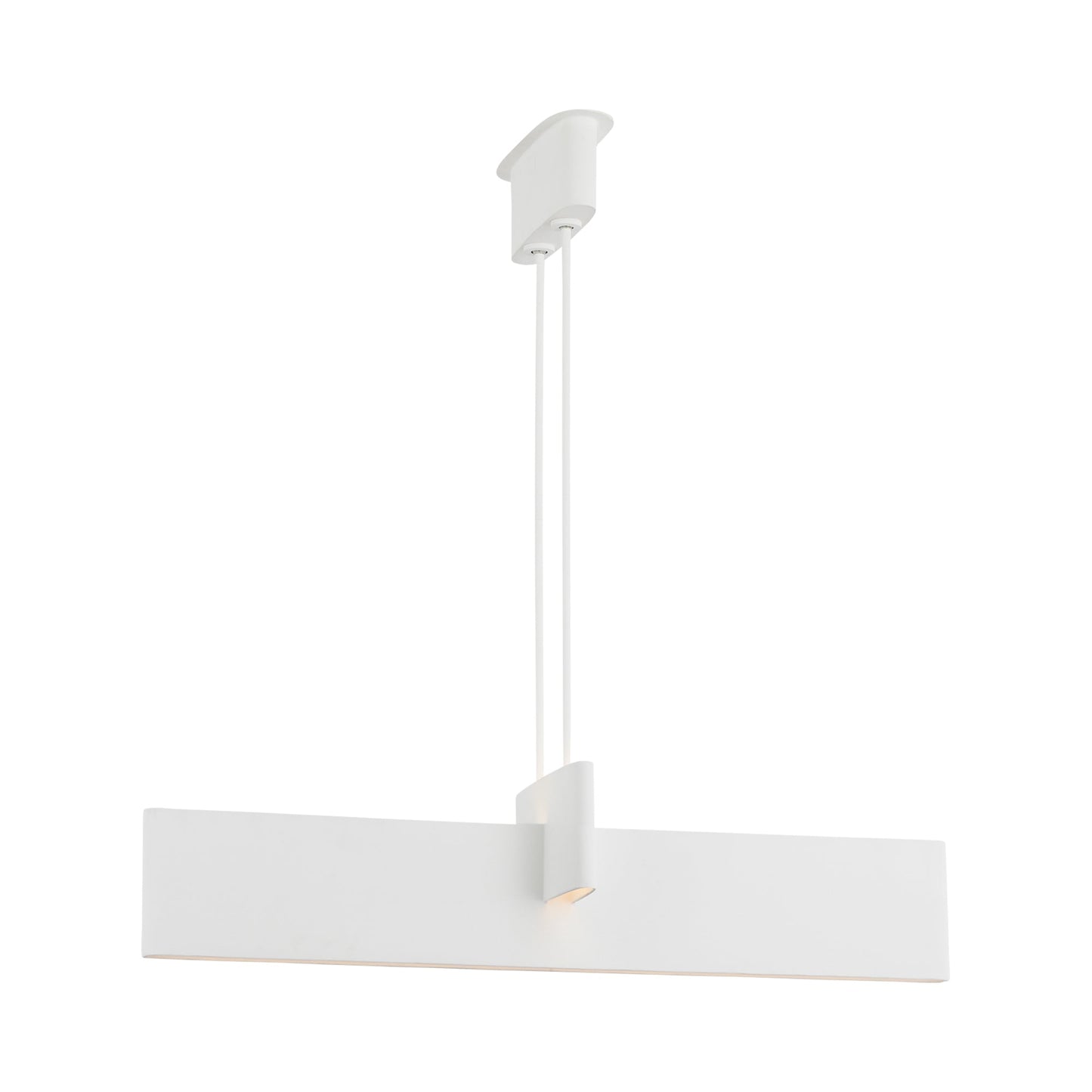 Lotura Linear LED Pendant Light in Museum White (48-Inch).