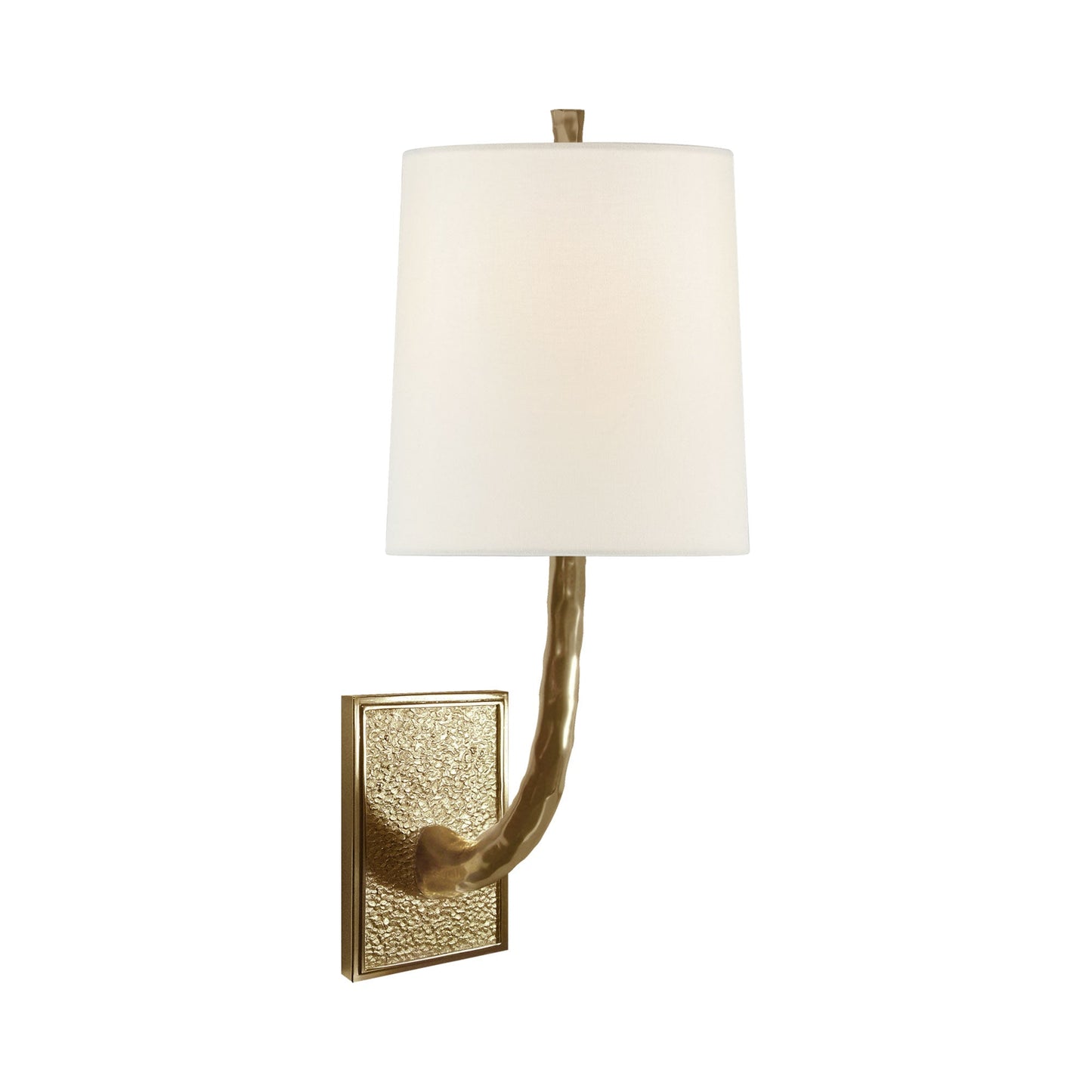 Lyric Wall Light in Soft Brass.
