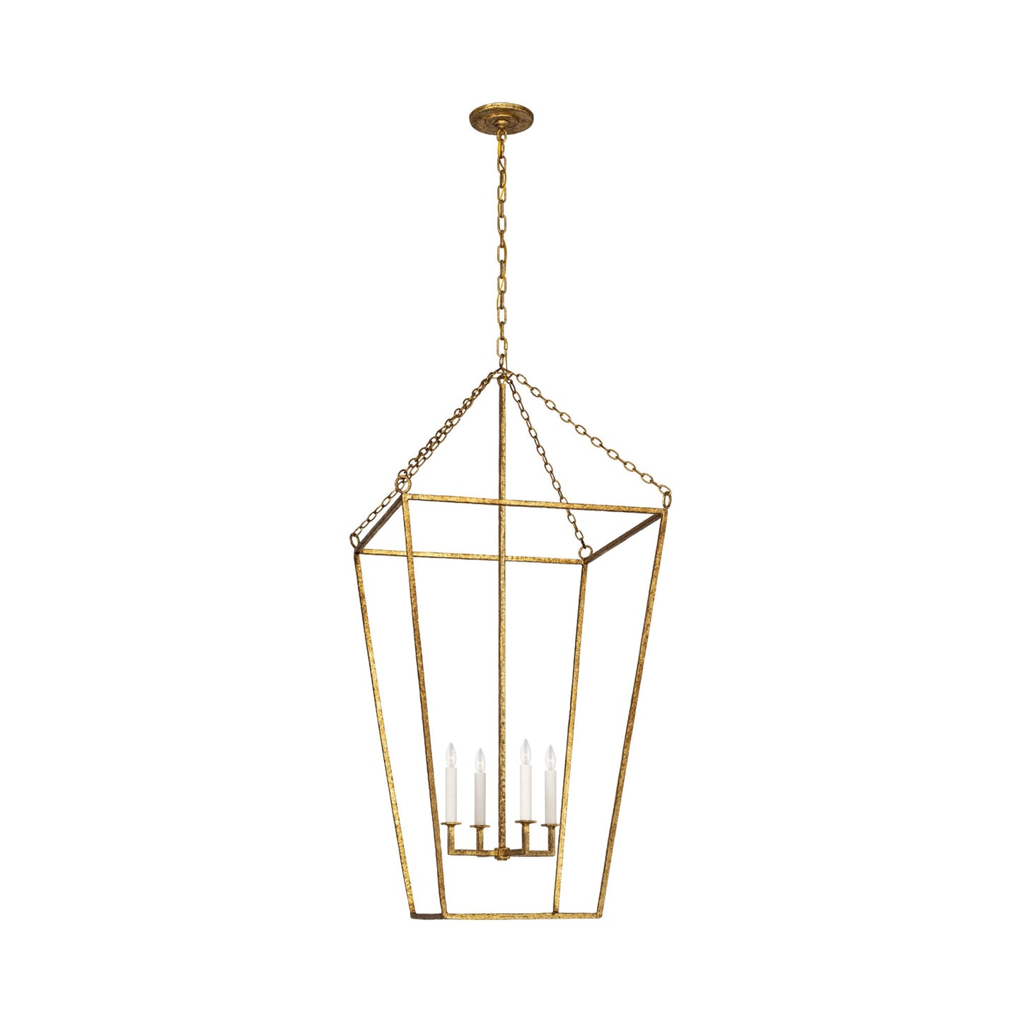 Malloy Pendant Light in Gilded Iron (23.75-Inch).