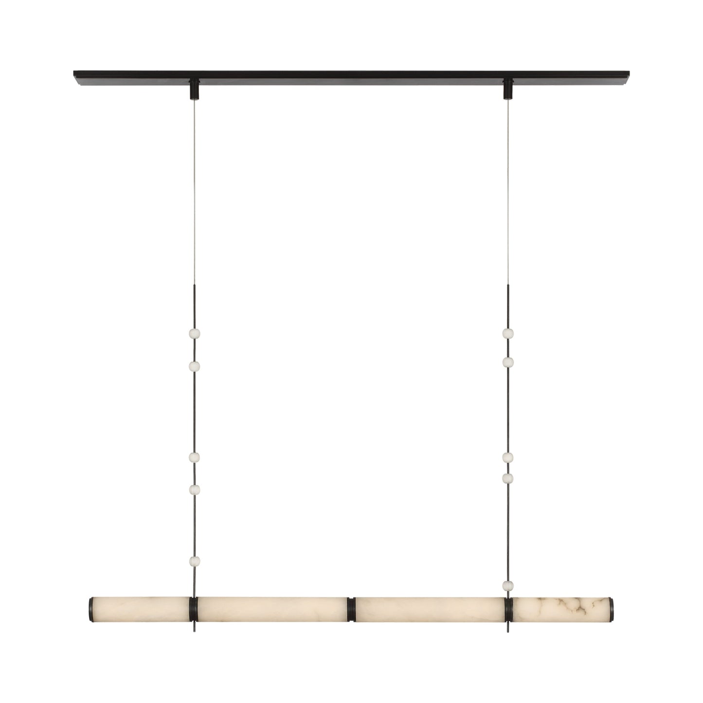Marcell LED Linear Chandelier in Bronze.