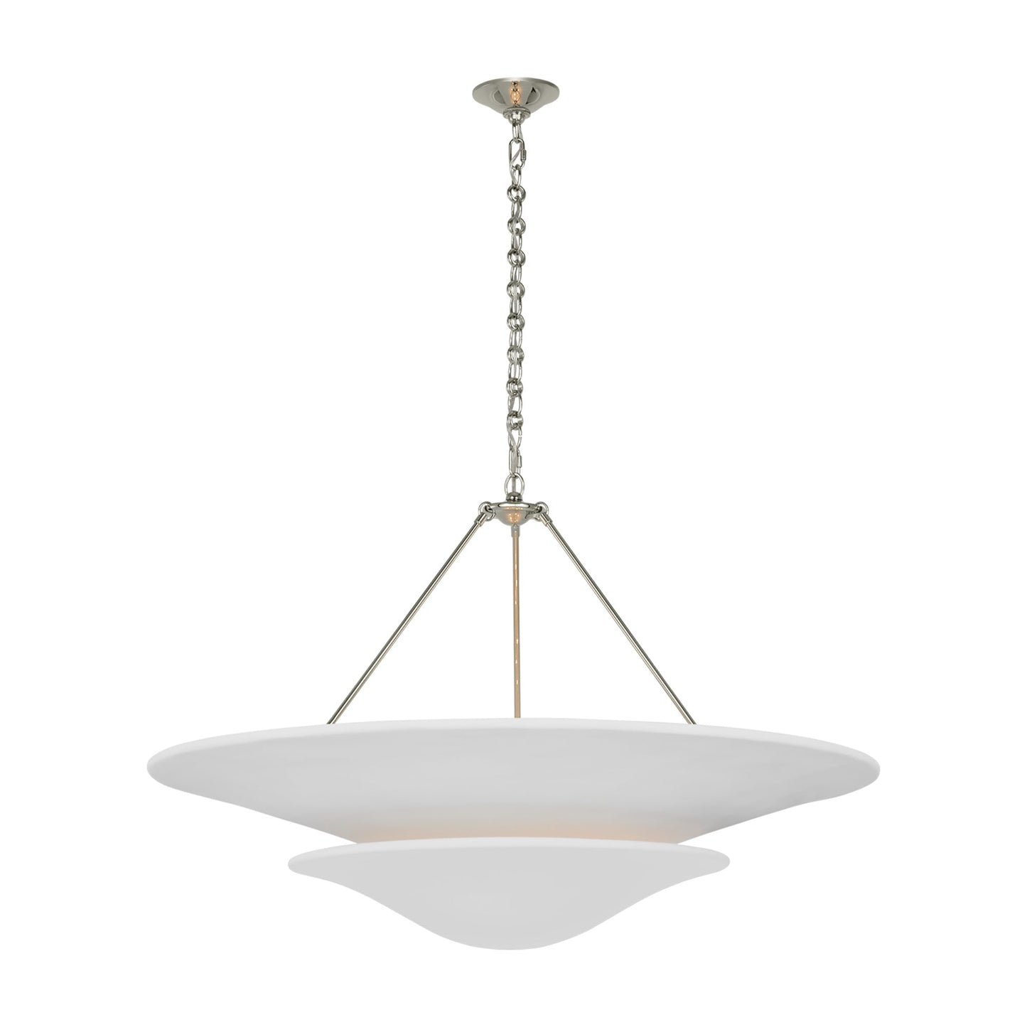 Mollino Chandelier in Polished Nickel (X-Large).