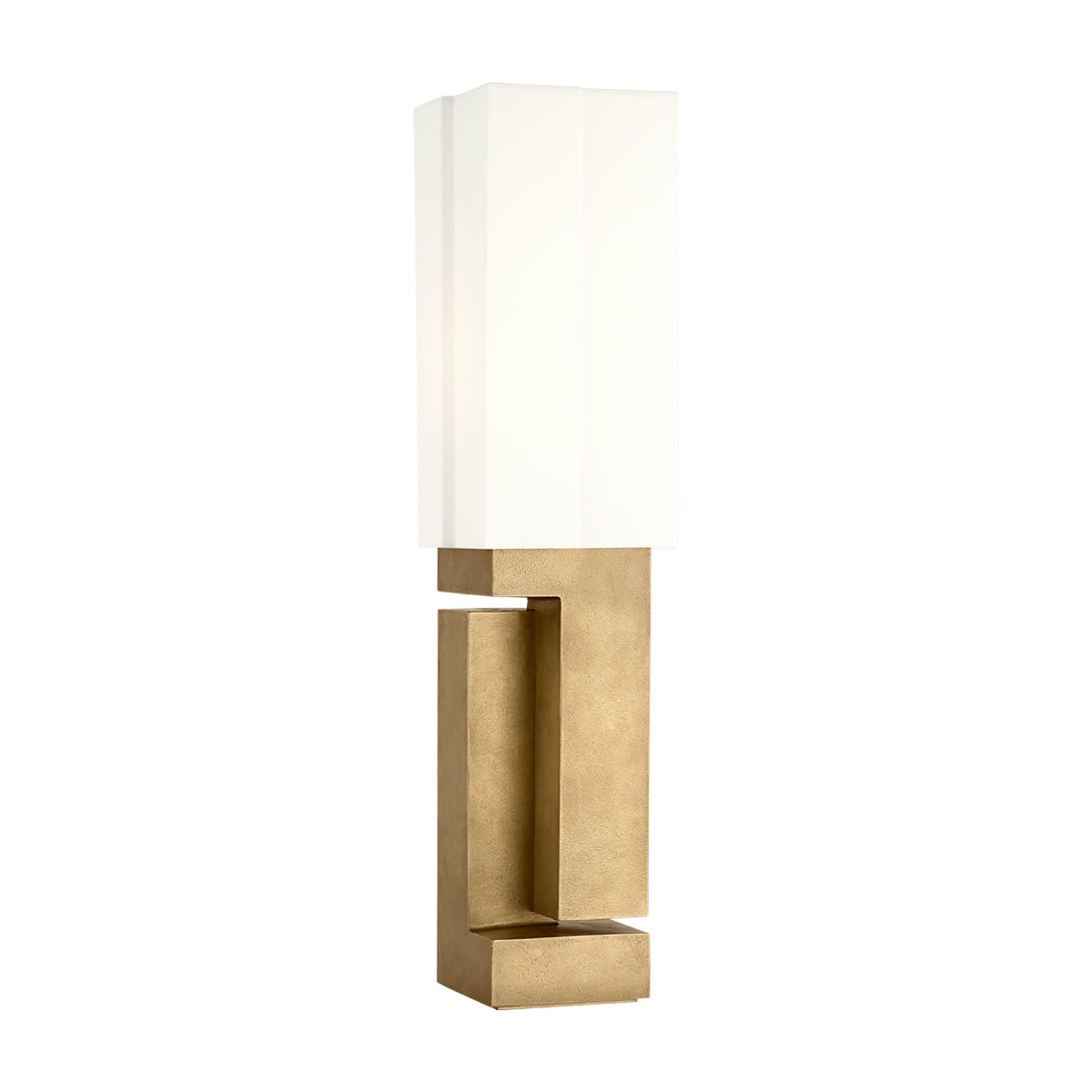 Nucleo Table Lamp in Museum Brass (27.25-Inch).