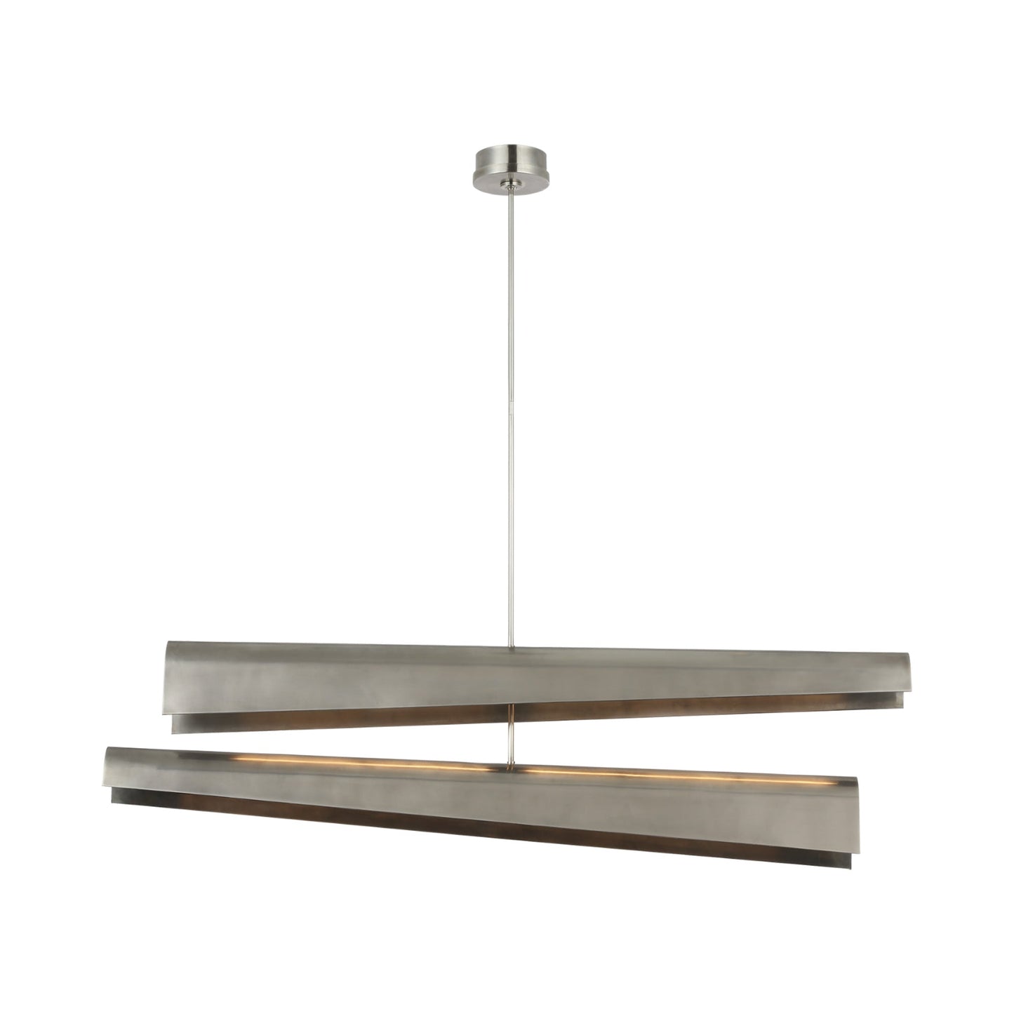 Piel LED Multi-Positional Chandelier in Pewter.
