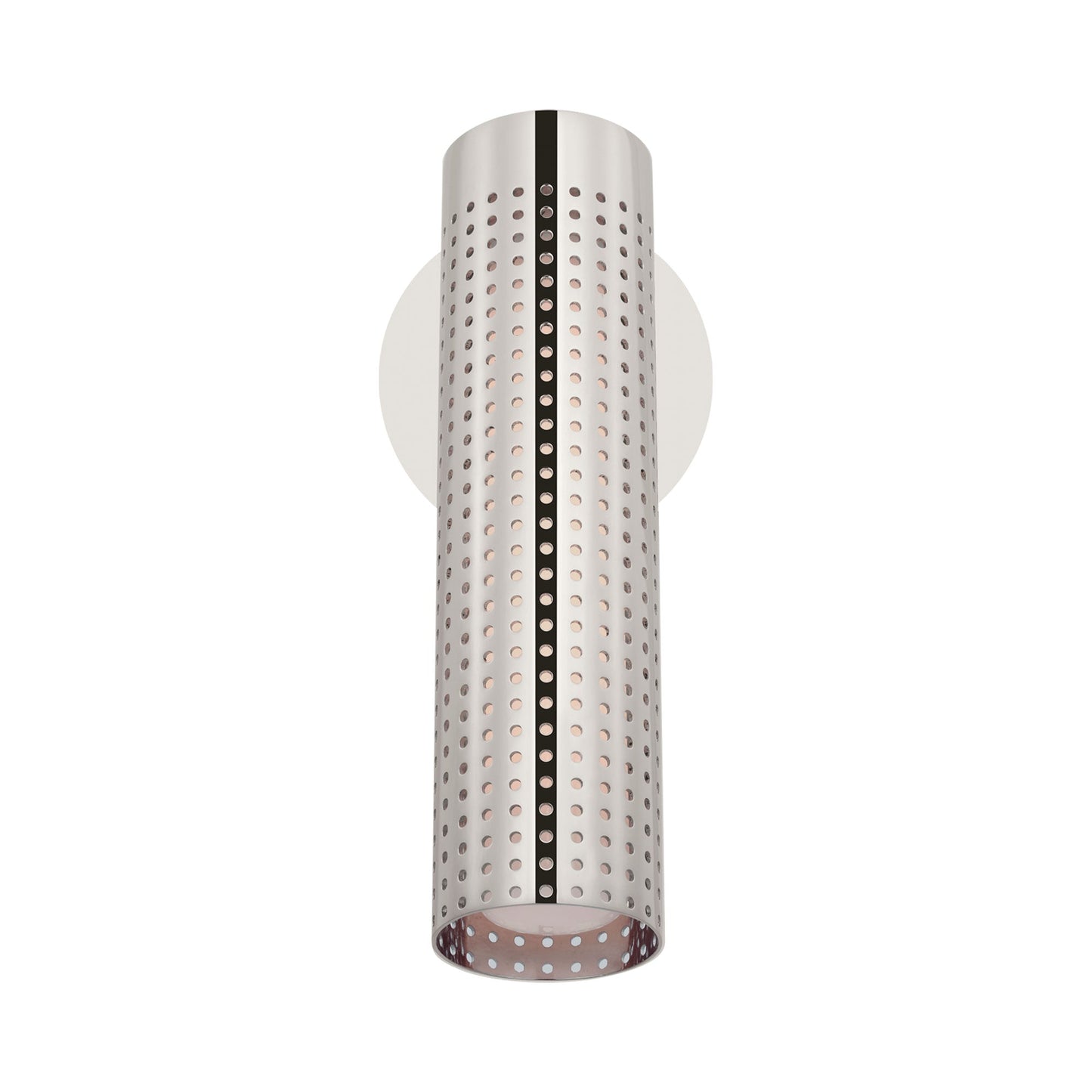 Precision LED Wall Light in Polished Nickel.