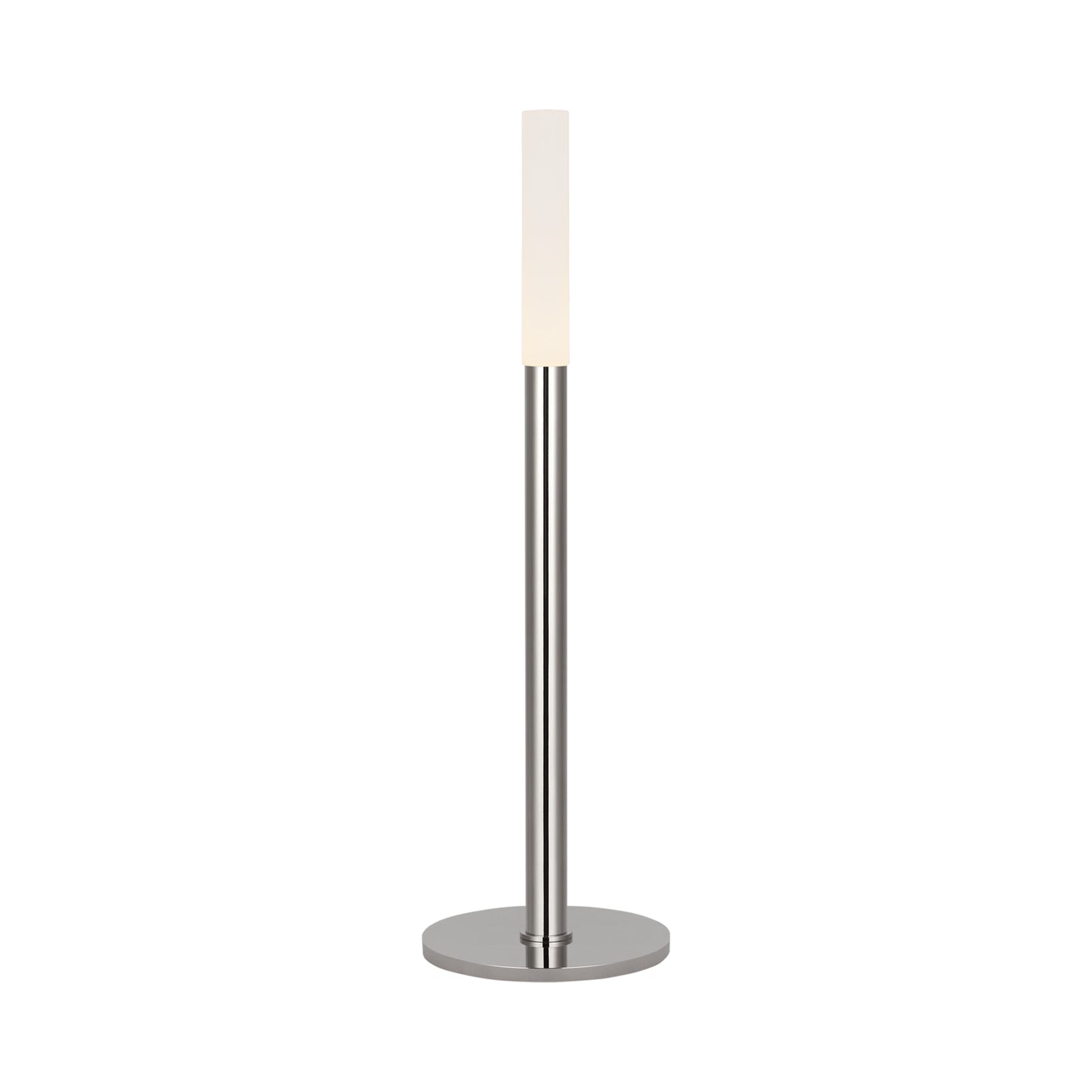 Rousseau LED Rechargeable Table Lamp in Polished Nickel (Large).