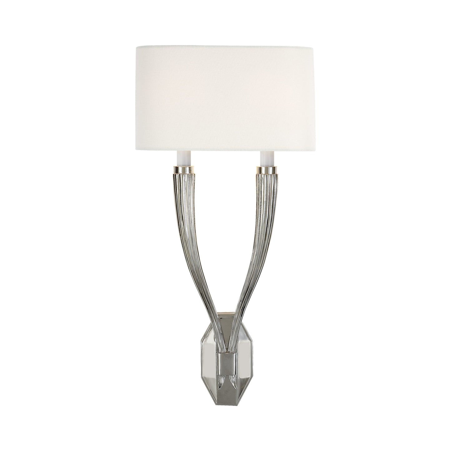 Ruhlmann Wall Light in Polished Nickel (2-Light).