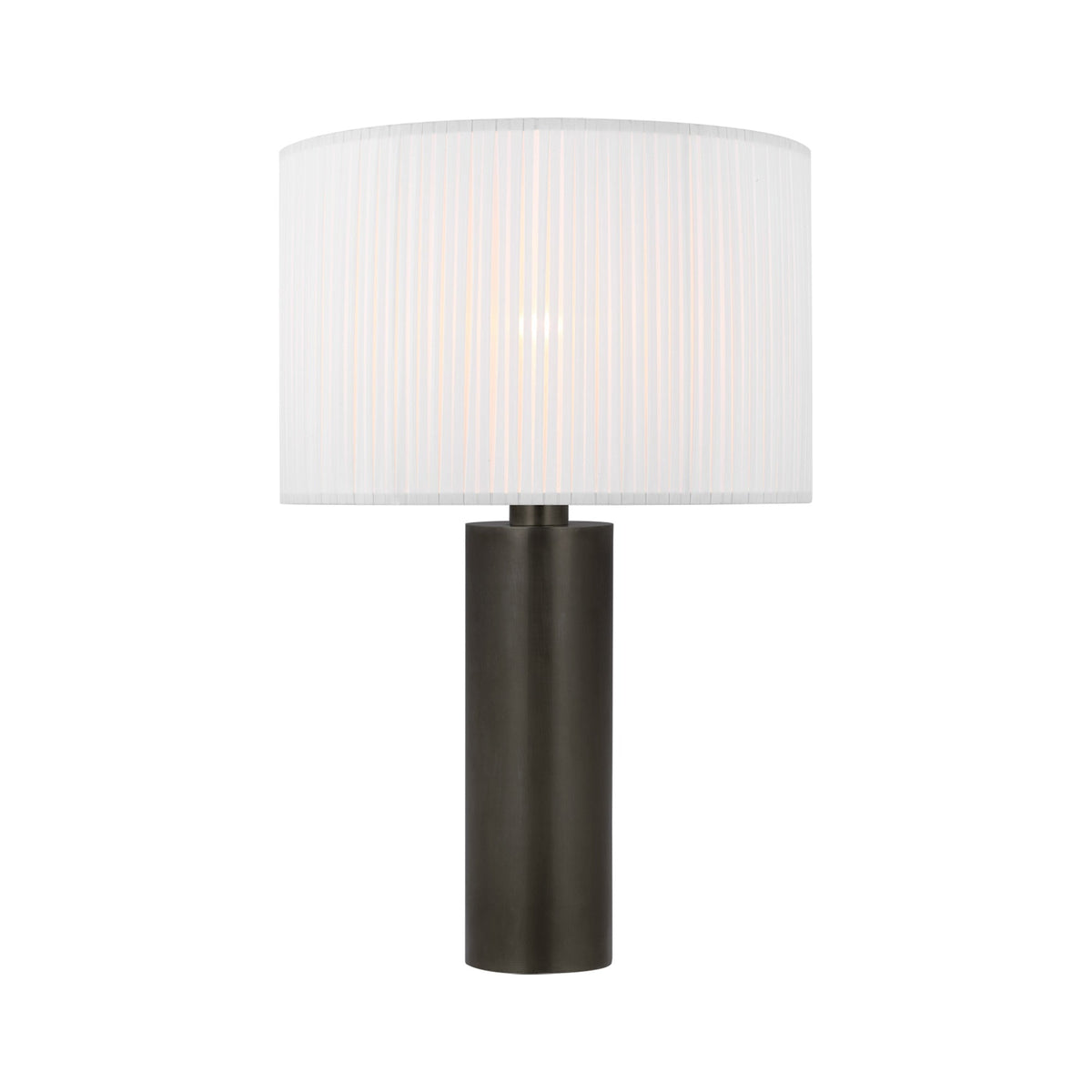 Sylvie Table Lamp in Bronze (Silk Pleat).