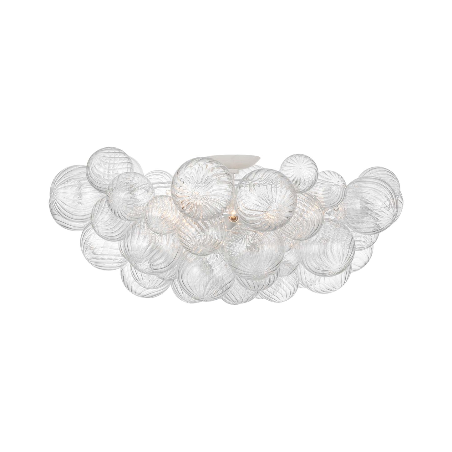 Talia Flush Mount Ceiling Light in Plaster White (9-Light).