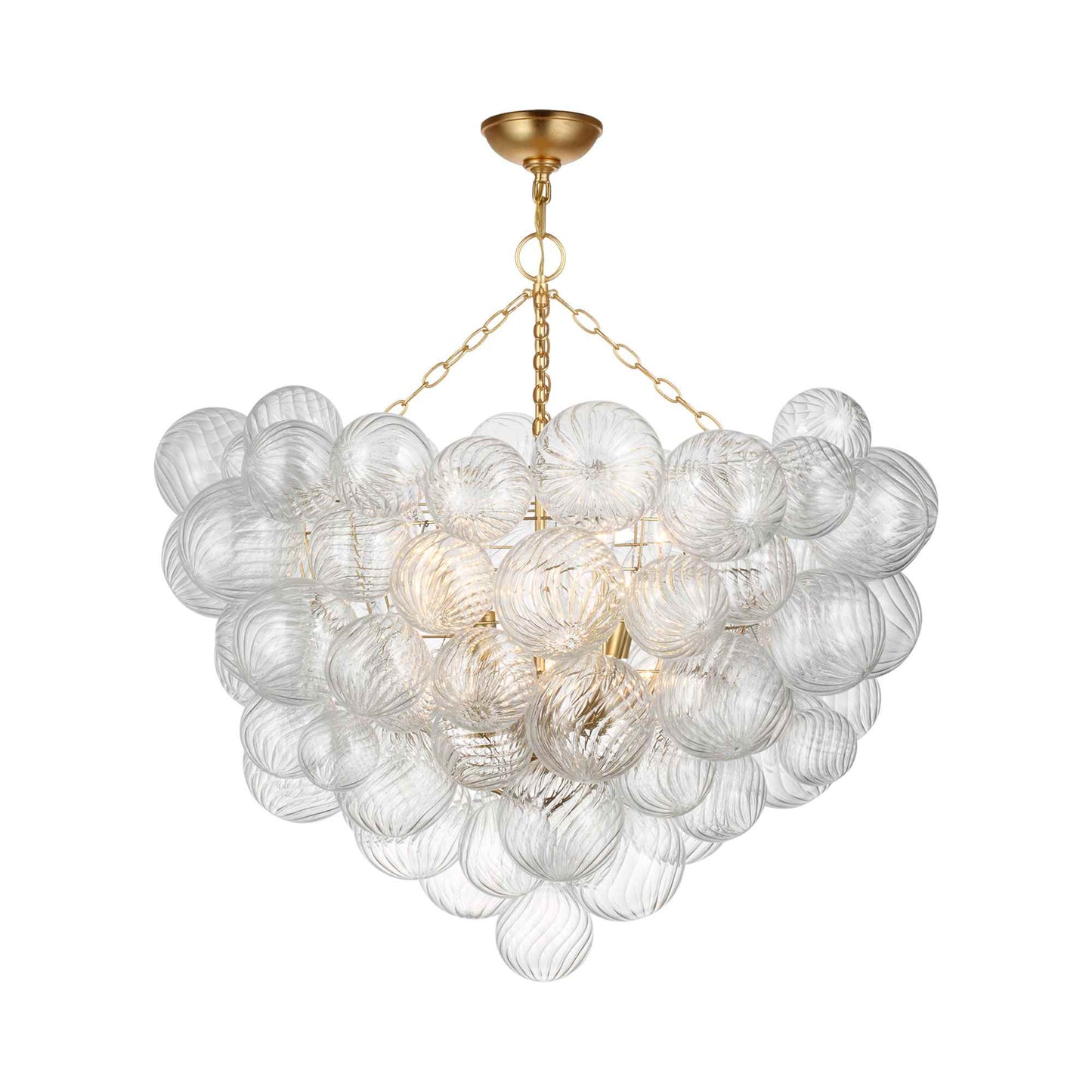 Talia Semi Flush Mount Ceiling Light in Gild (12-Light).