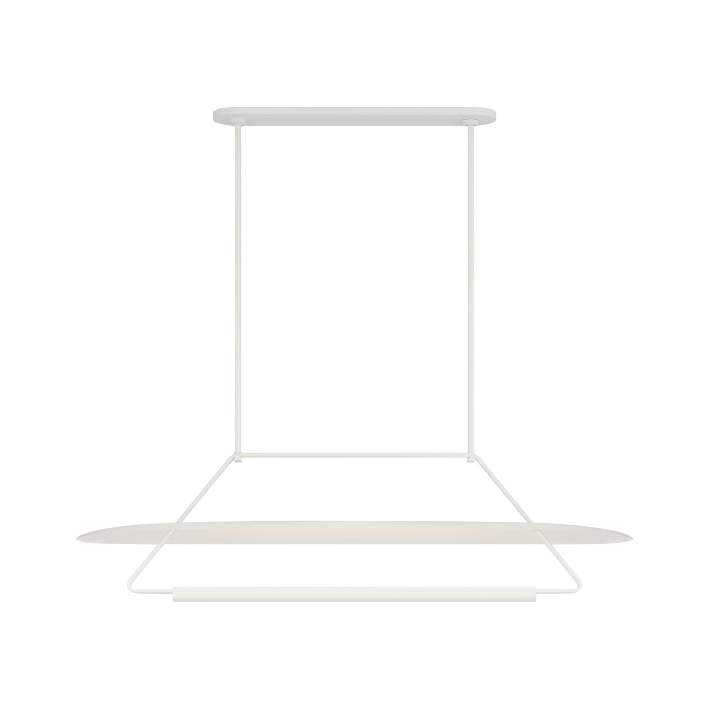 Teline LED Linear Chandelier in Matte White.