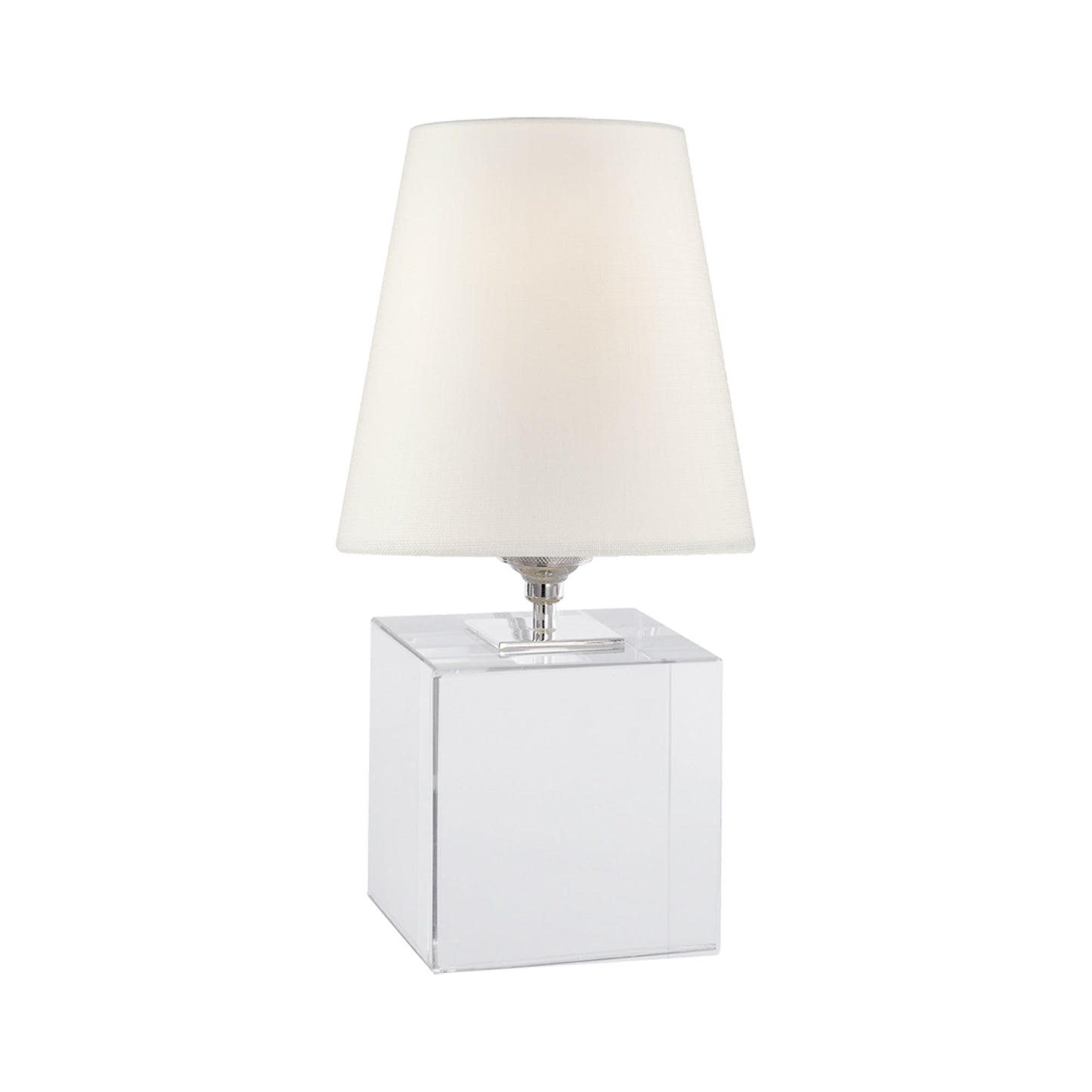 Terri Cube Table Lamp in Crystal.
